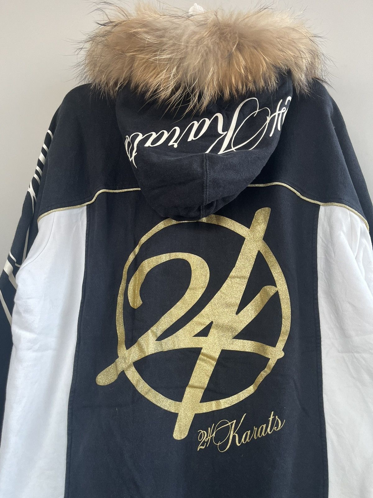 14th Addiction JAPANESE 24KARATS FUR HOODIE POEM SEDITIONARIES GOTHIC PUNK Size US XL / EU 56 / 4 - 4 Thumbnail