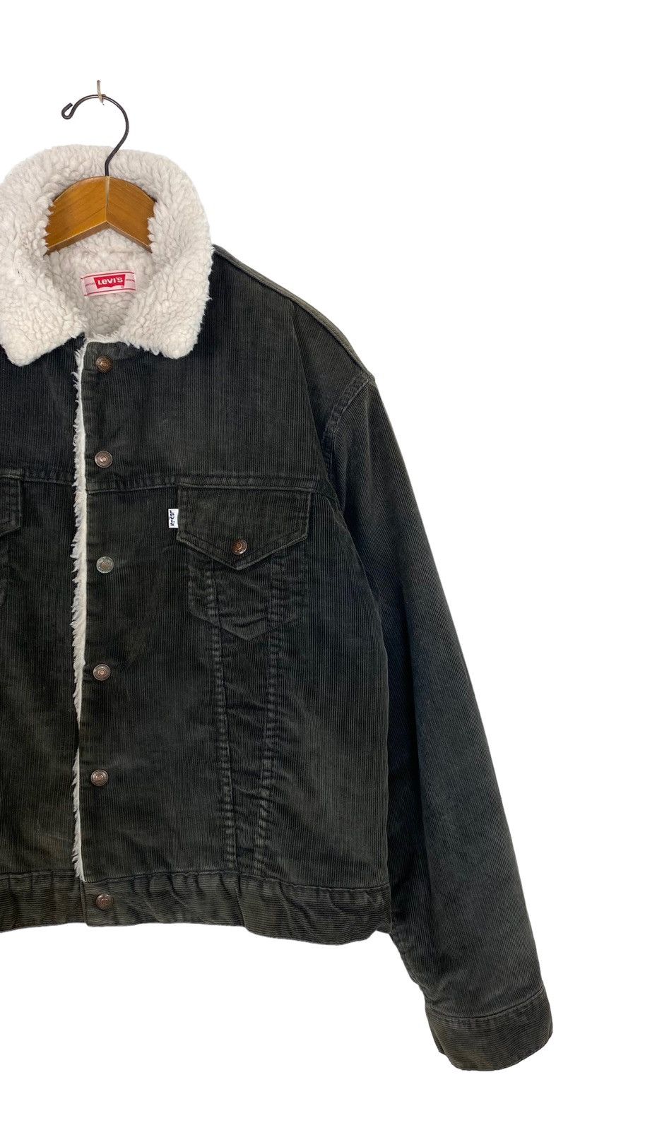 Levi's Rare‼️ Vintage Levi’s Corduroy Sherpa Jacket Made in Usa Size US S / EU 44-46 / 1 - 4 Thumbnail