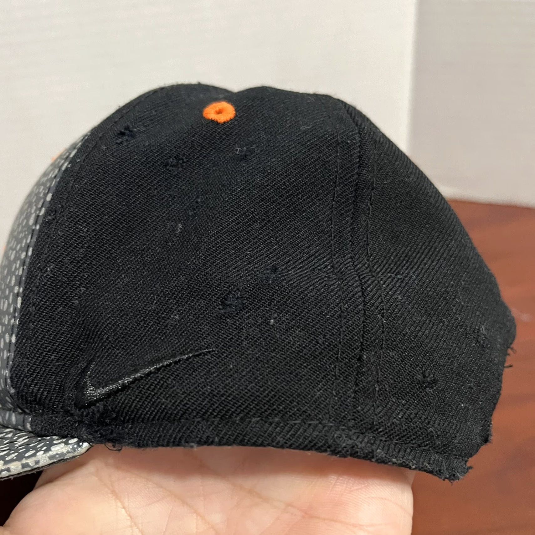 Nike Nike Hat Snapback Adjustable Penny Hardaway Orange Black Foamposite Cap Men One Size Black Colorful Sports Casual Size ONE SIZE - 6 Thumbnail