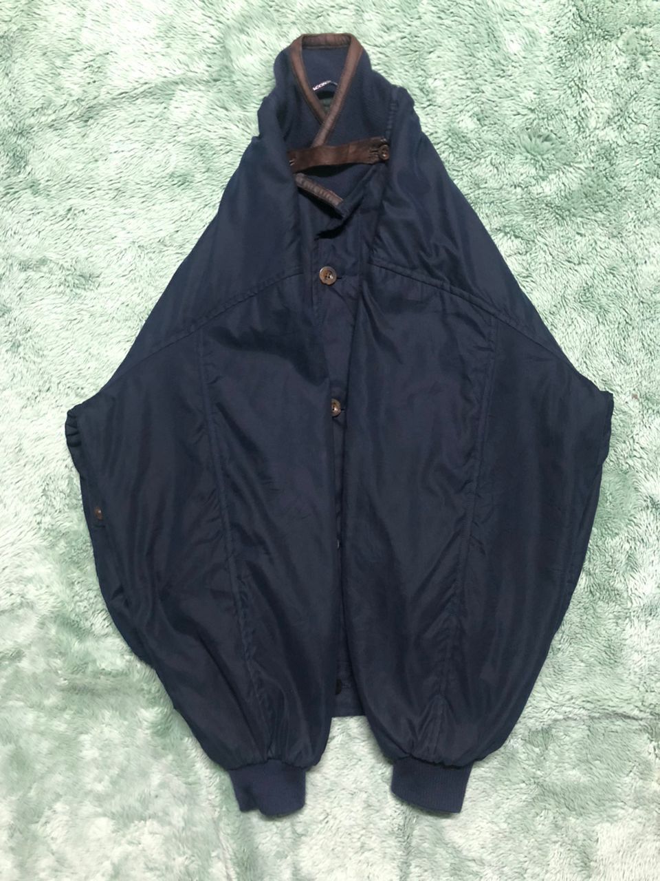 Faconnable VINTAGE FACONNABLE BOMBER JACKET LEATHER PART RIRI ZIPPER Size US M / EU 48-50 / 2 - 4 Thumbnail