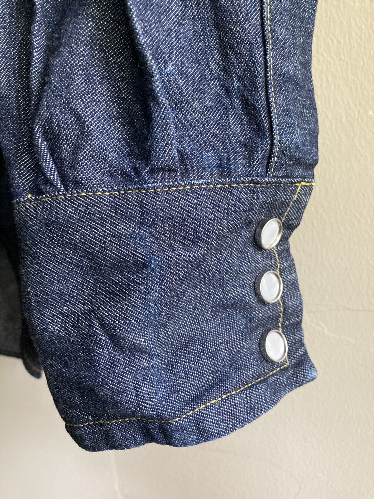 Bryceland's Brycelands Sawtooth Denim Western Shirt Sz 38 Size US S / EU 44-46 / 1 - 7 Thumbnail