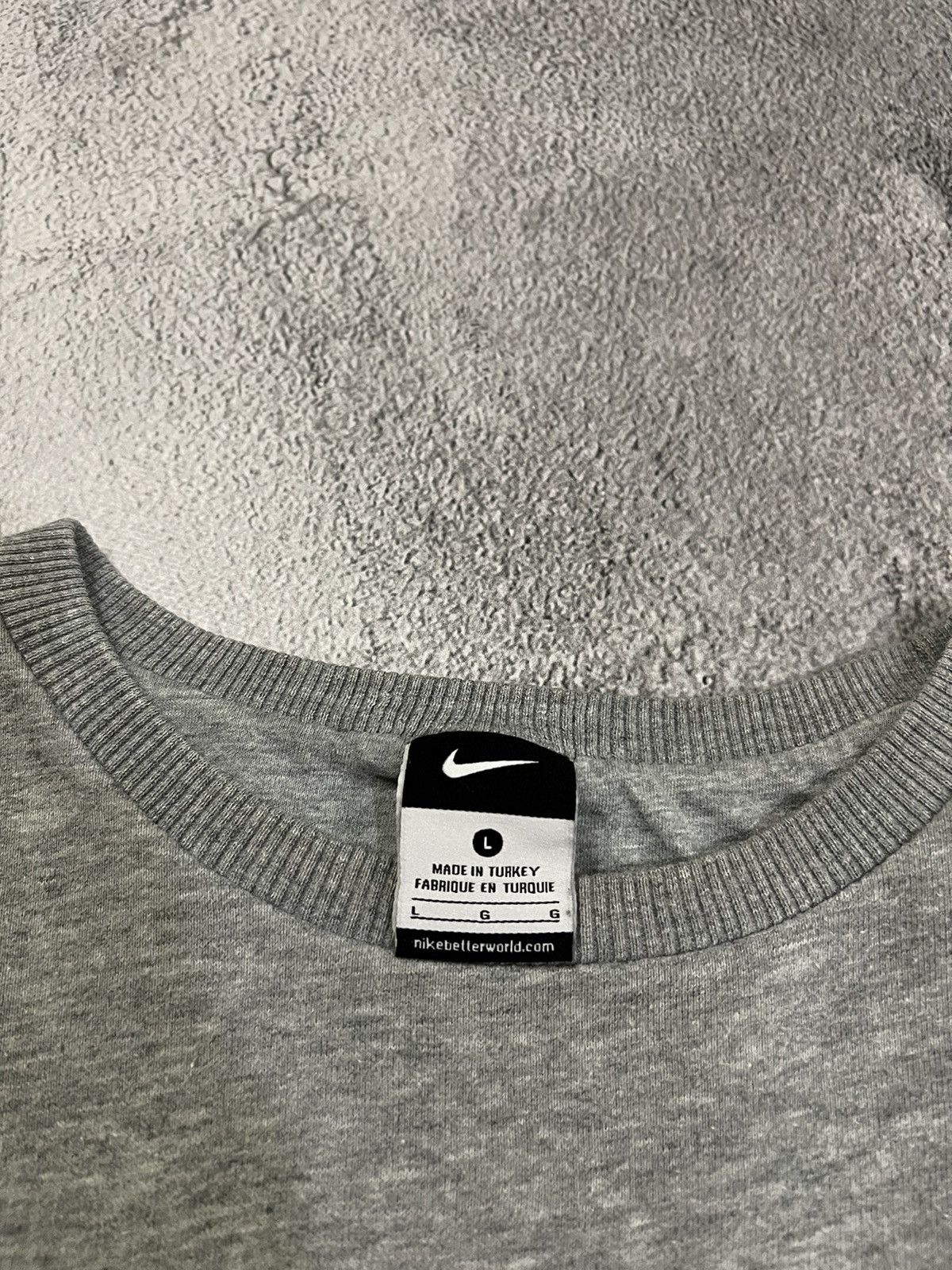 Nike × Vintage Vintage Y2k Nike 🩶 Spellout Big Logo Sweatshirt 00’s Size US L / EU 52-54 / 3 - 7 Thumbnail