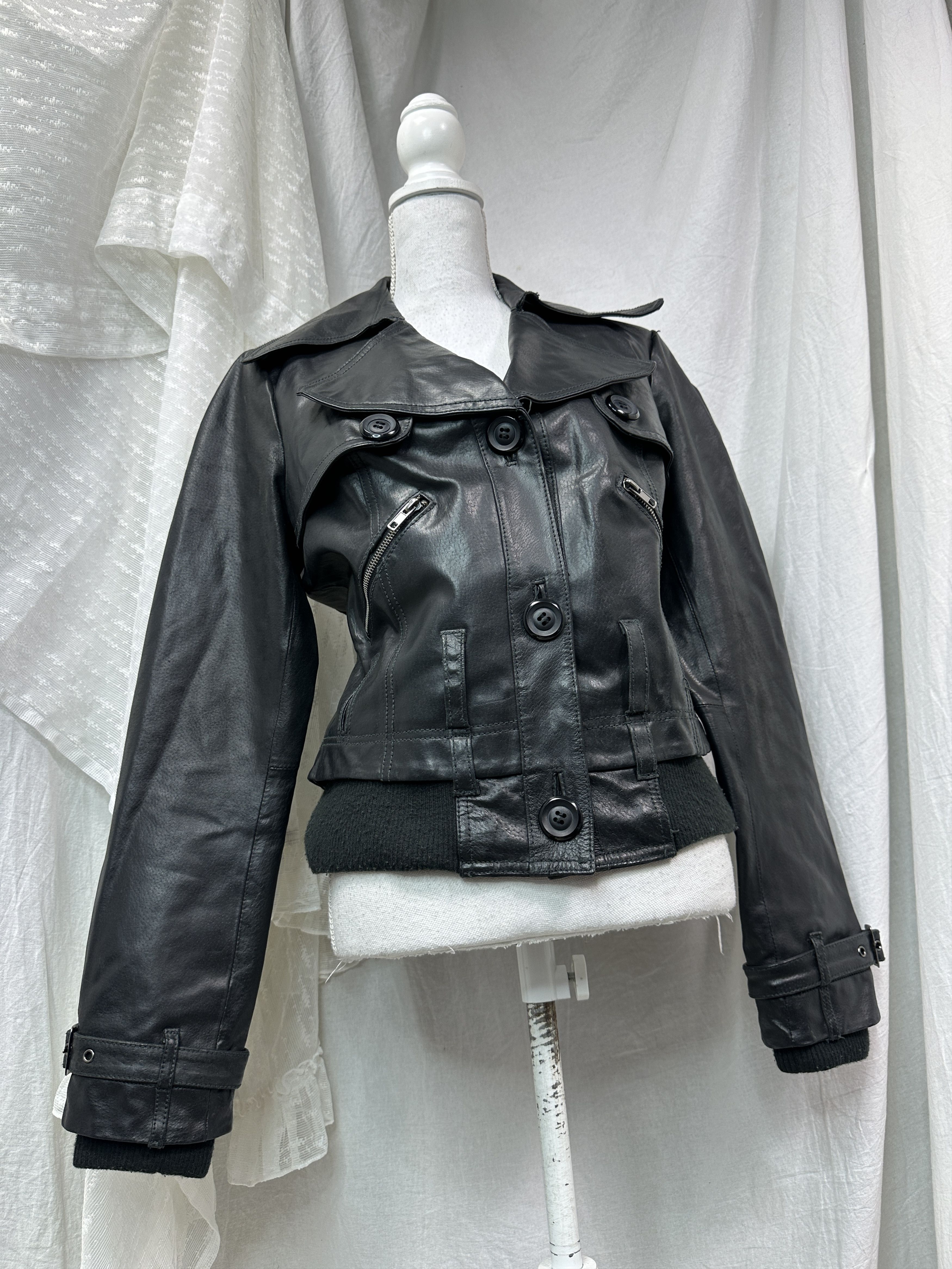 Stussy × Vintage Stussy 00s vintage hooded leather jacket | Grailed