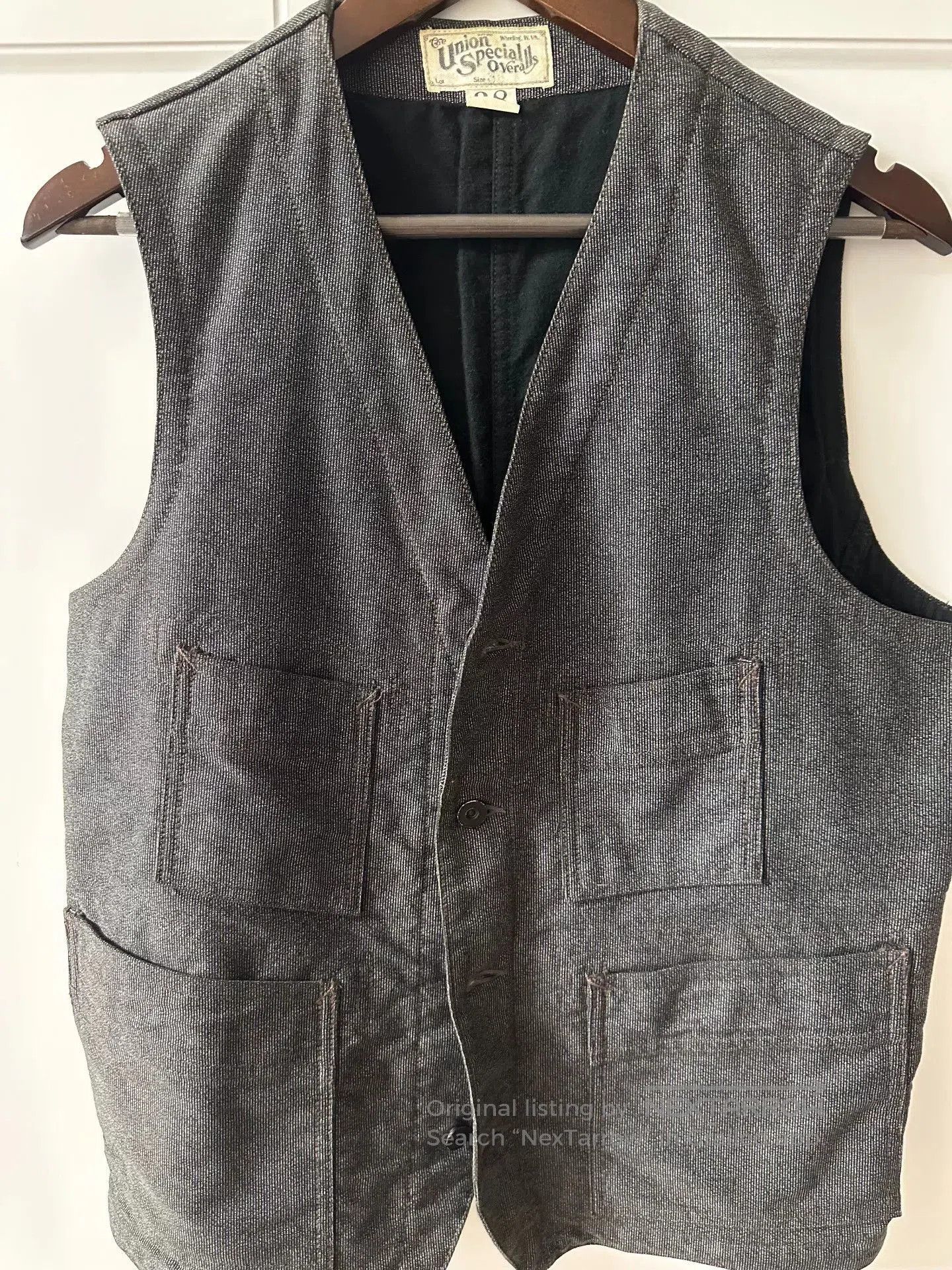 Freewheelers Freewheelers Pepper Salt Vest Size 38. Size US M / EU 48-50 / 2 - 1 Thumbnail