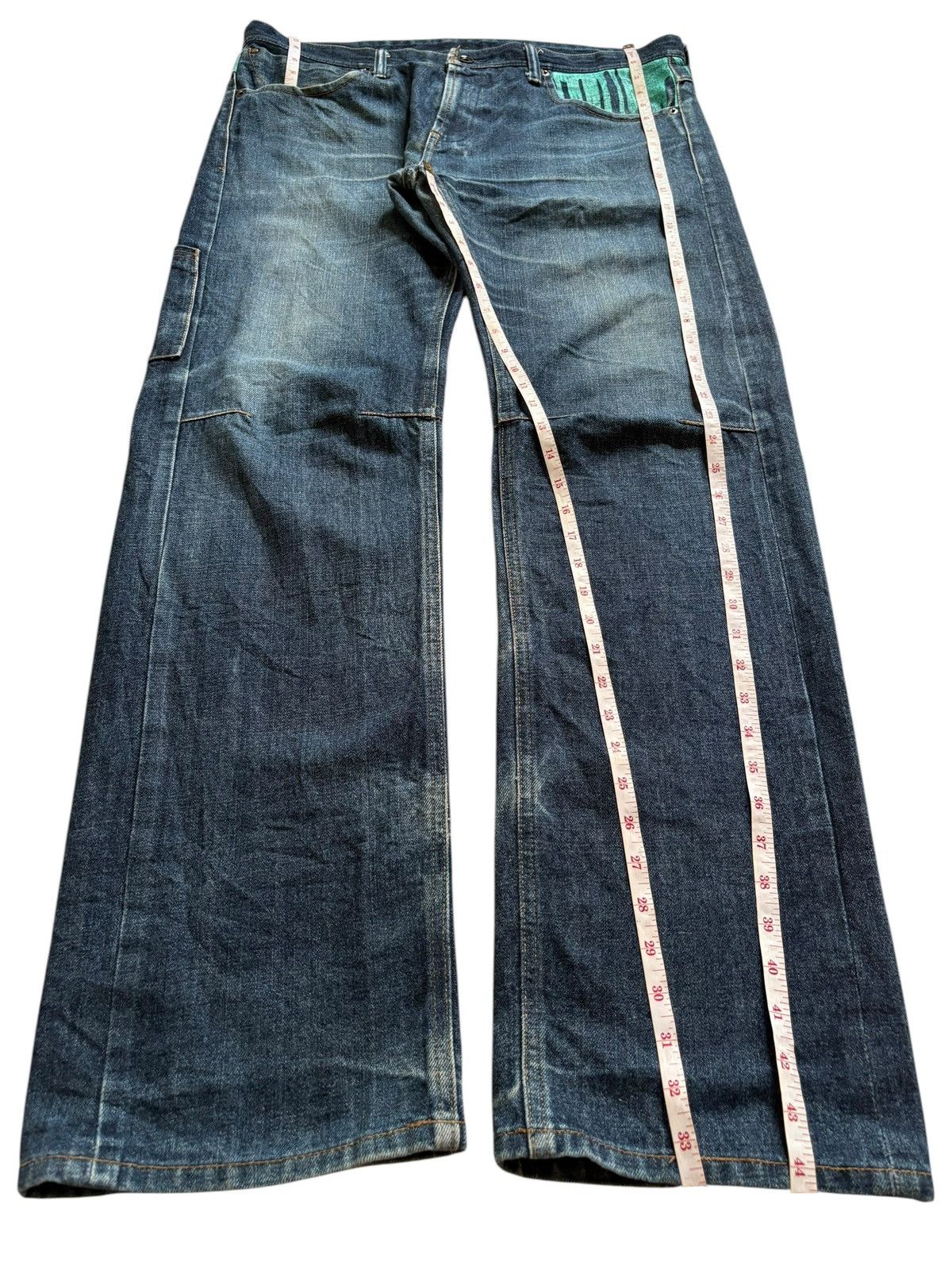 Japanese Brand Vintage Japanese Brand Faded Wash Spell Out Baggy Jeans Size US 38 / EU 54 - 14 Thumbnail