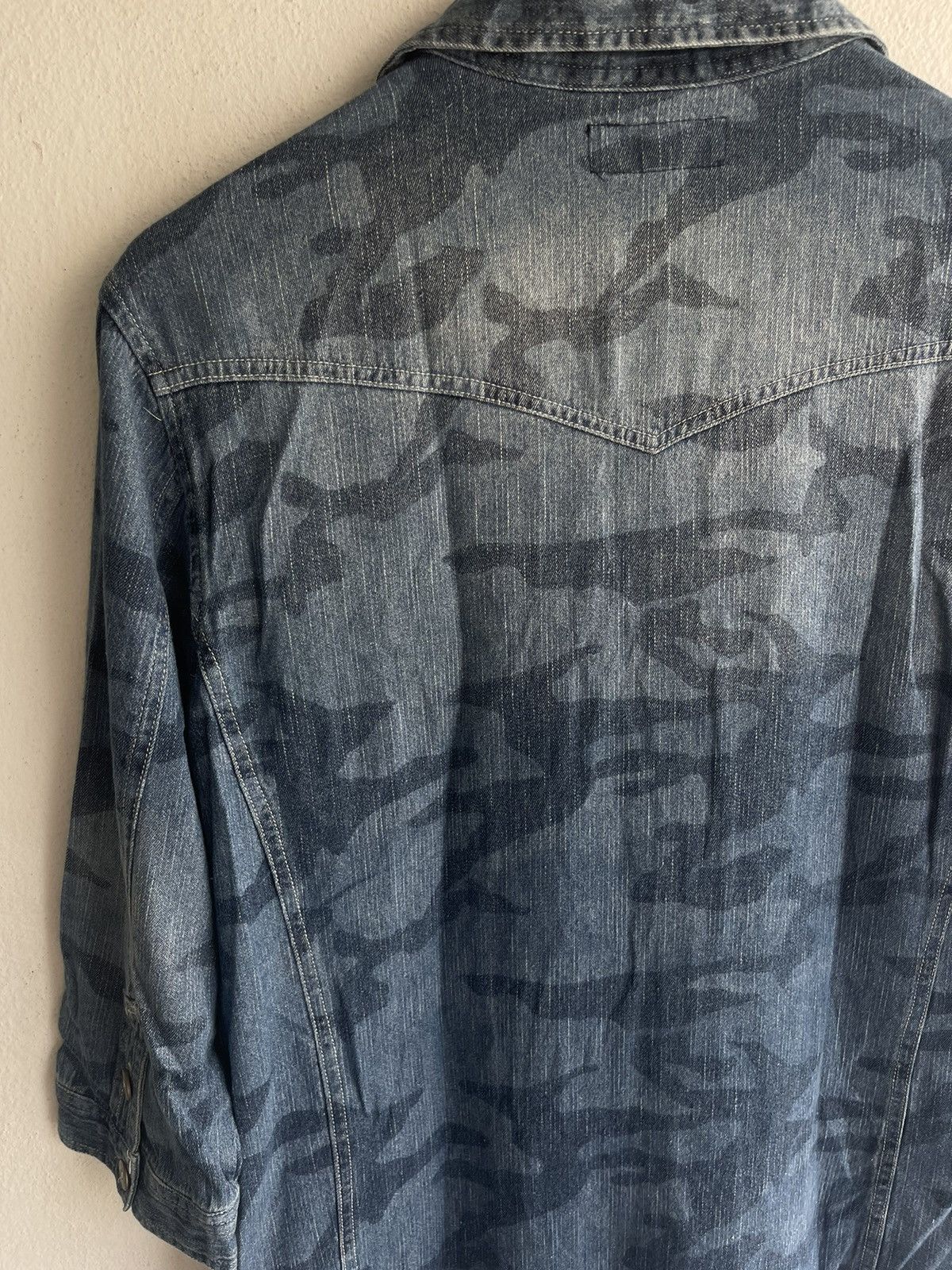Hysteric Glamour × In The Attic × Japanese Brand Punk🔥In the Attic Homme Camouflage Denim Button up Shirt Size US M / EU 48-50 / 2 - 16 Thumbnail