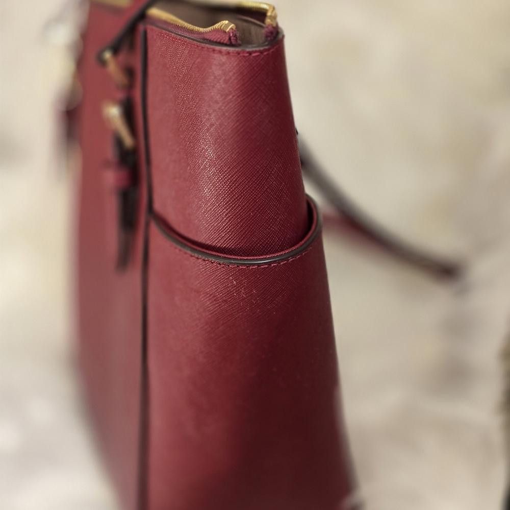Michael Kors Michael Kors Charlotte Large Saffiano Leather Top-Zip Tote Size ONE SIZE - 4 Thumbnail