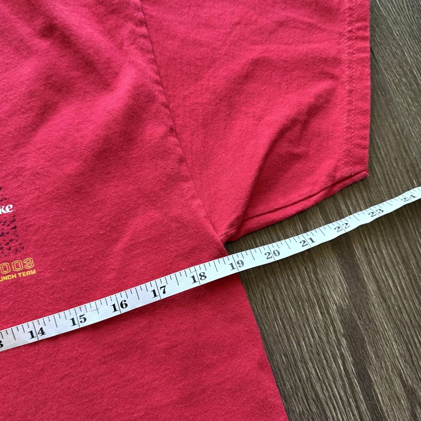Hanes VINTAGE Hanes Coca-Cola Shirt Mens M Red 2003 Launch Team Graphic Tee Promo Shirt S/S Crew Neck Coca-Cola Back Logo Size US M / EU 48-50 / 2 - 8 Thumbnail