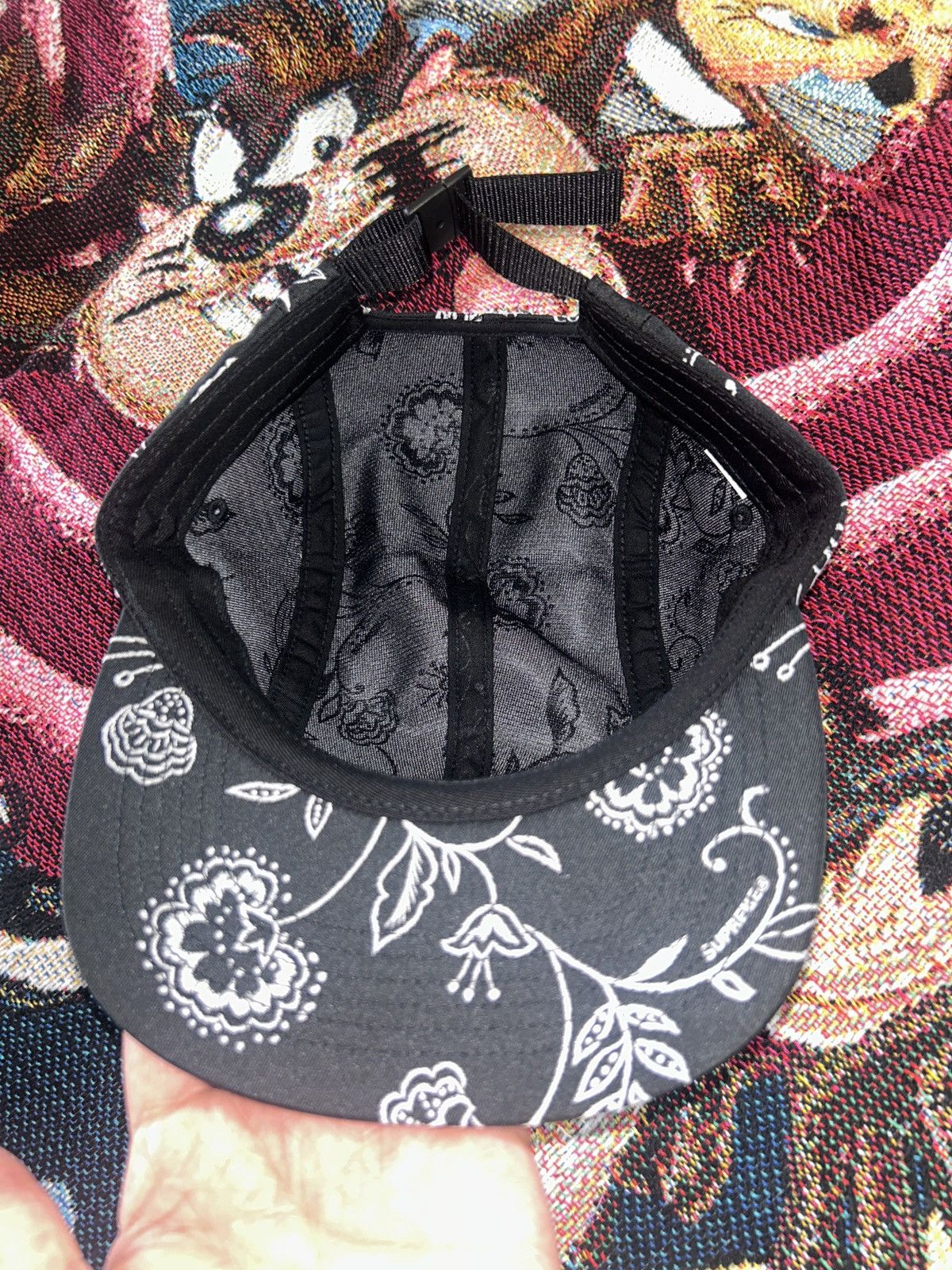 Supreme Floral Jacquard Camp Cap 