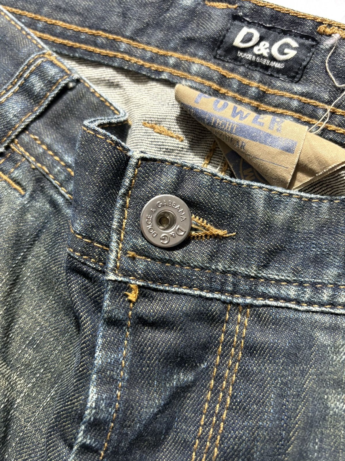 Dolce & Gabbana 00’s DOLCE & GABBANA MUD WASH DENIM JEANS Size US 33 - 8 Thumbnail