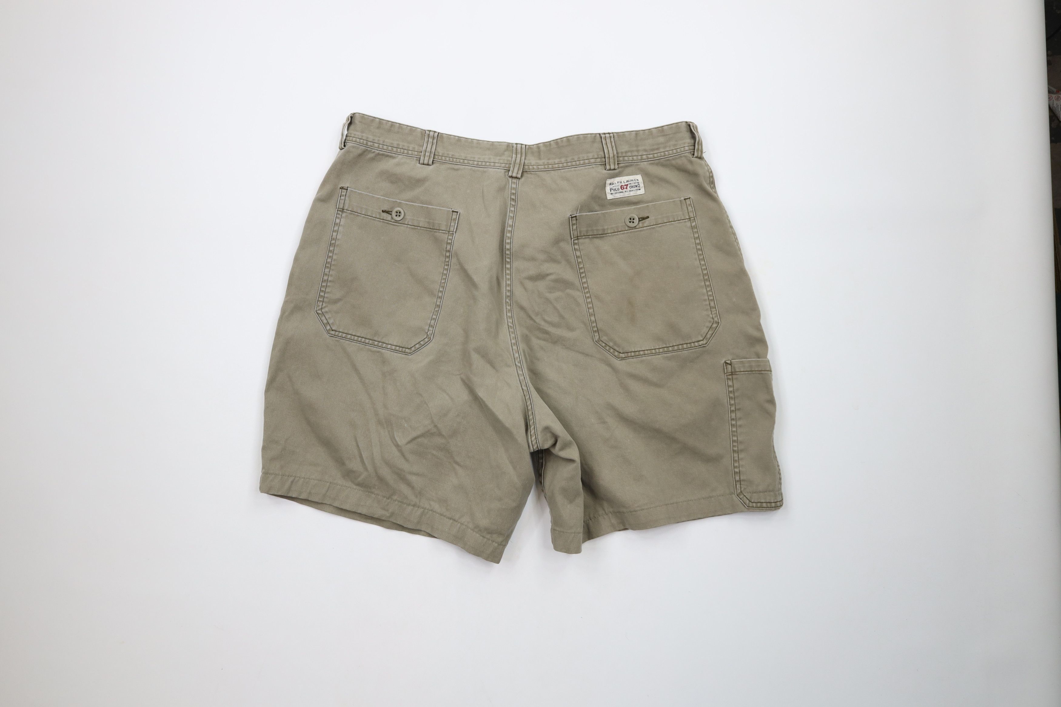Ralph Lauren × Vintage Vintage 90s Ralph Lauren Above Knee Military Chino Shorts Size US 38 / EU 54 - 10 Thumbnail