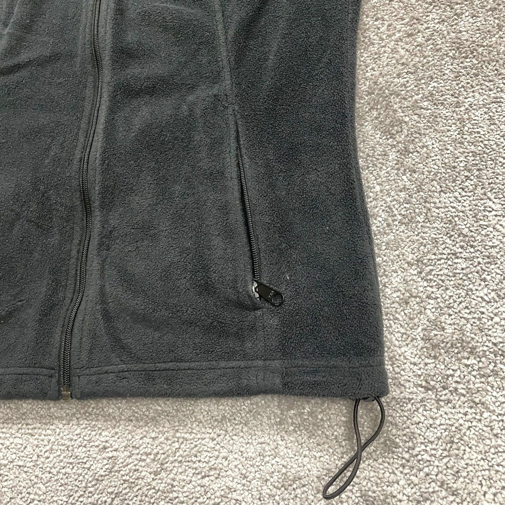 Vintage Columbia Womens Large Black Fleece Jacket Benton Springs Full Zip Pockets Hiking Size L / US 10 / IT 46 - 6 Thumbnail