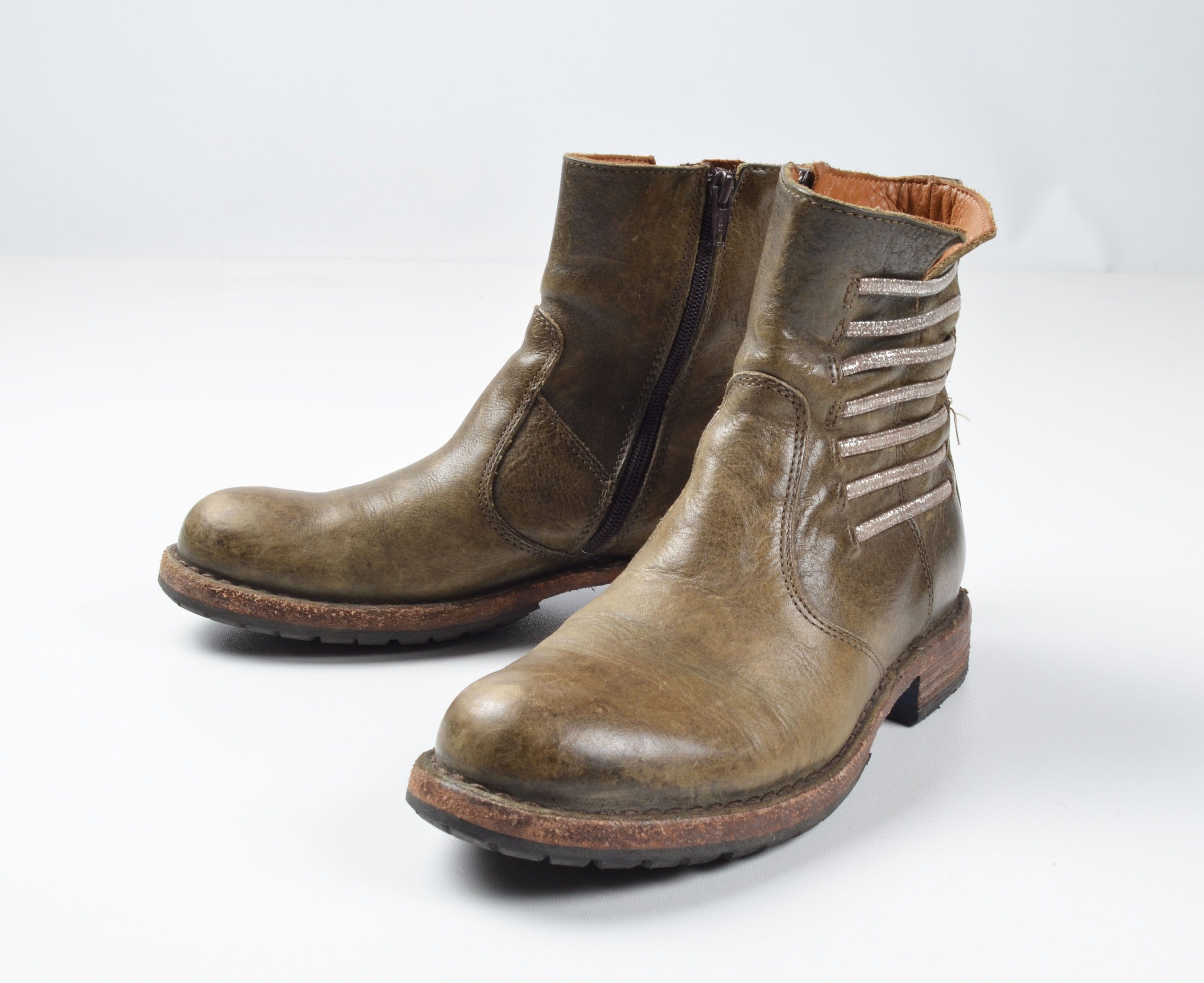 MoMA MOMA Avant Garde Leather Ankle Boots Size US 6 / IT 36 - 2 Thumbnail