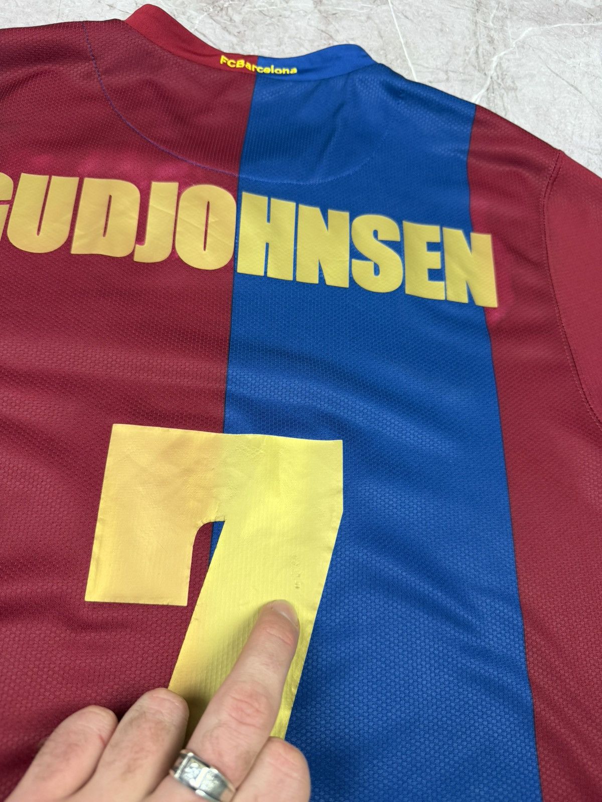 Nike Nike FC Barcelona 2008/09 — Gudjohnsen #7 Jersey Size M Size US M / EU 48-50 / 2 - 11 Thumbnail