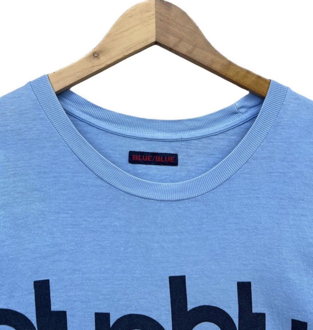 Blue Blue Japan Vintage Blue Blue Japan Spellout Soft Blue Tee Shirt Size US M / EU 48-50 / 2 - 6 Thumbnail