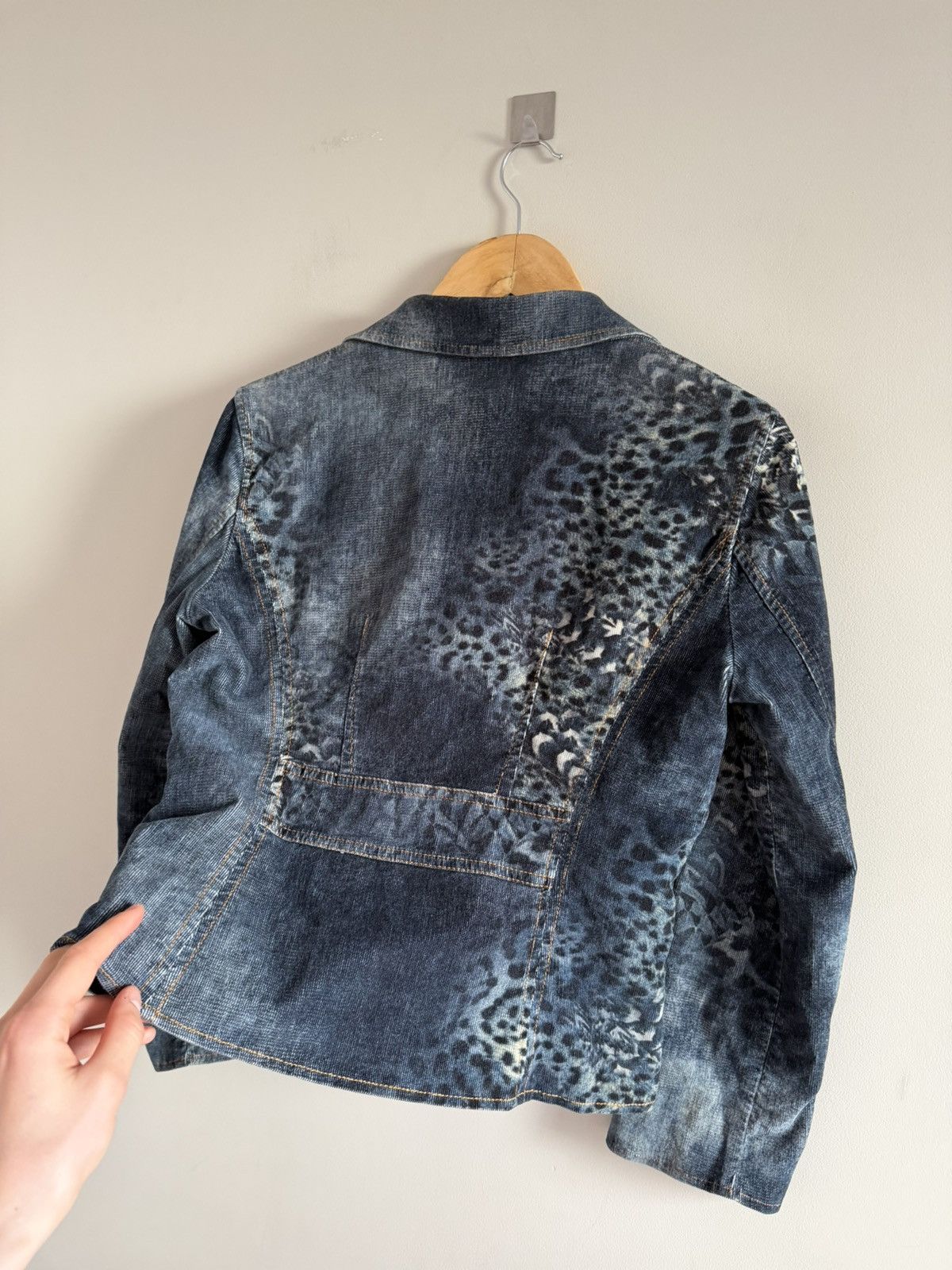 Vintage Leopard Print Corduroy Blazer Size S / US 4 / IT 40 - 7 Thumbnail