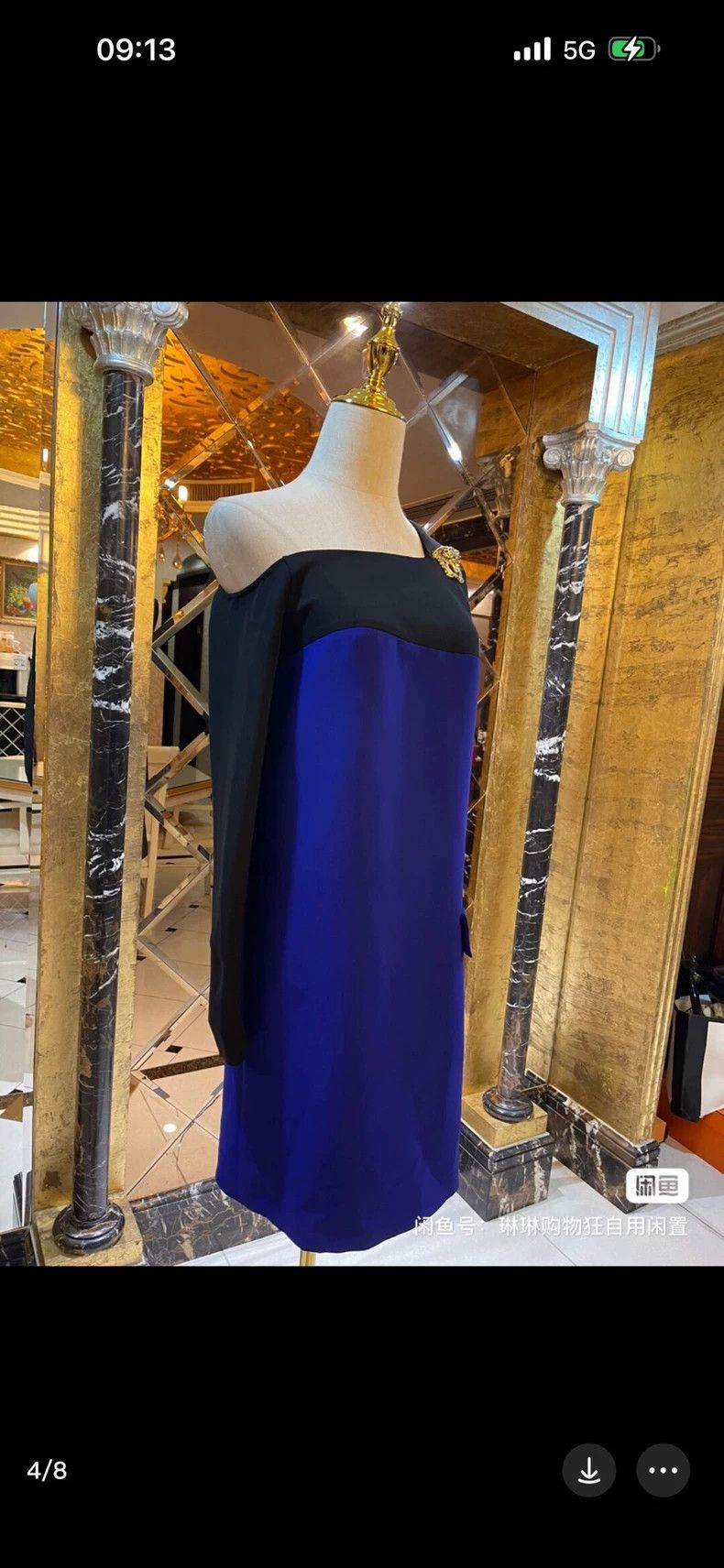 Versace Versace One shoulder dress mulberry silk dress Size M / US 6-8 / IT 42-44 - 4 Thumbnail