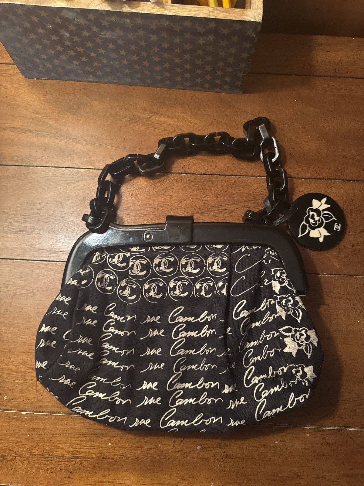 Chanel Chanel cruise line black canvas Camellia bag Size ONE SIZE - 2 Thumbnail