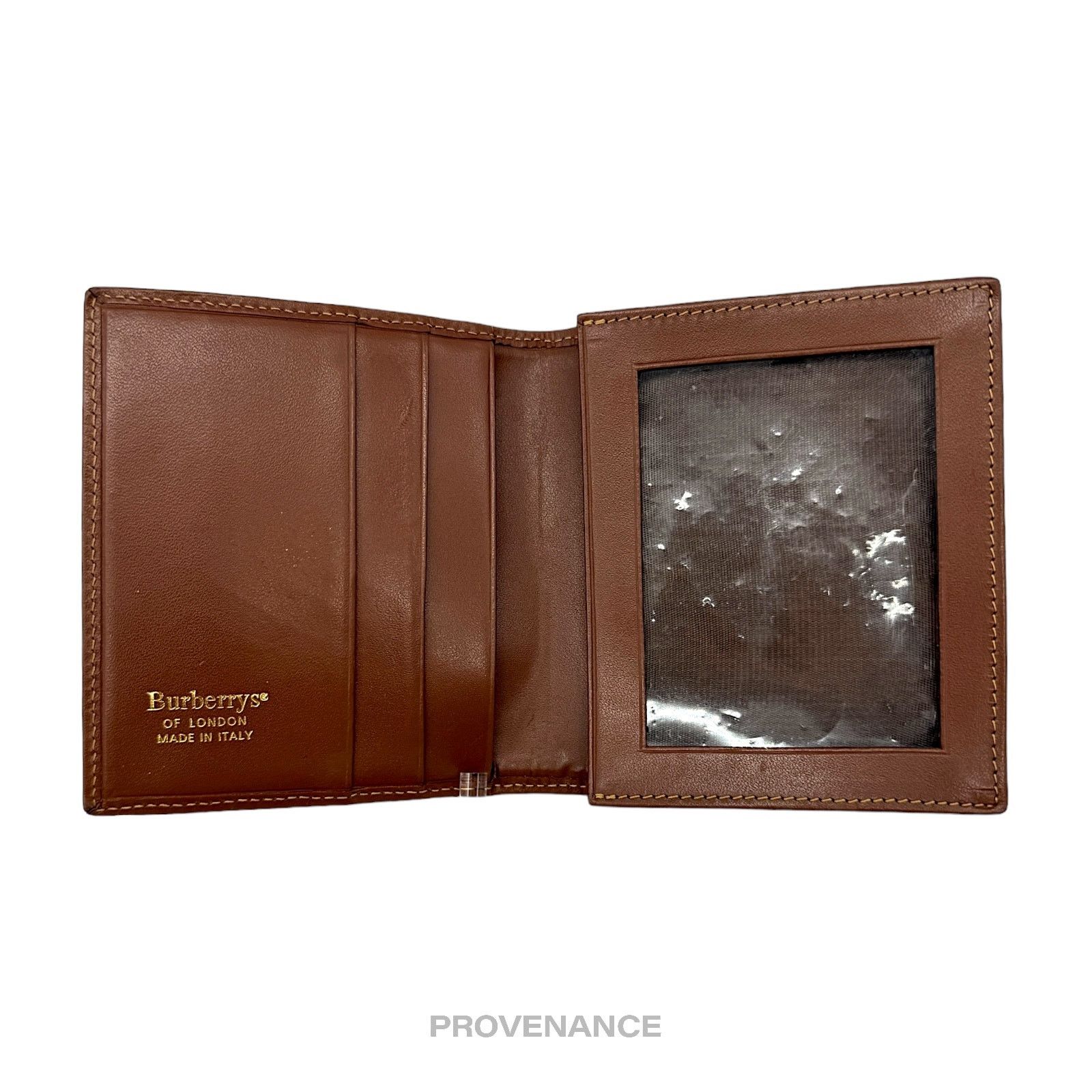 Burberry 🔴 Burberry Bifold ID Card Wallet - Nova Check Brown Size ONE SIZE - 6 Thumbnail