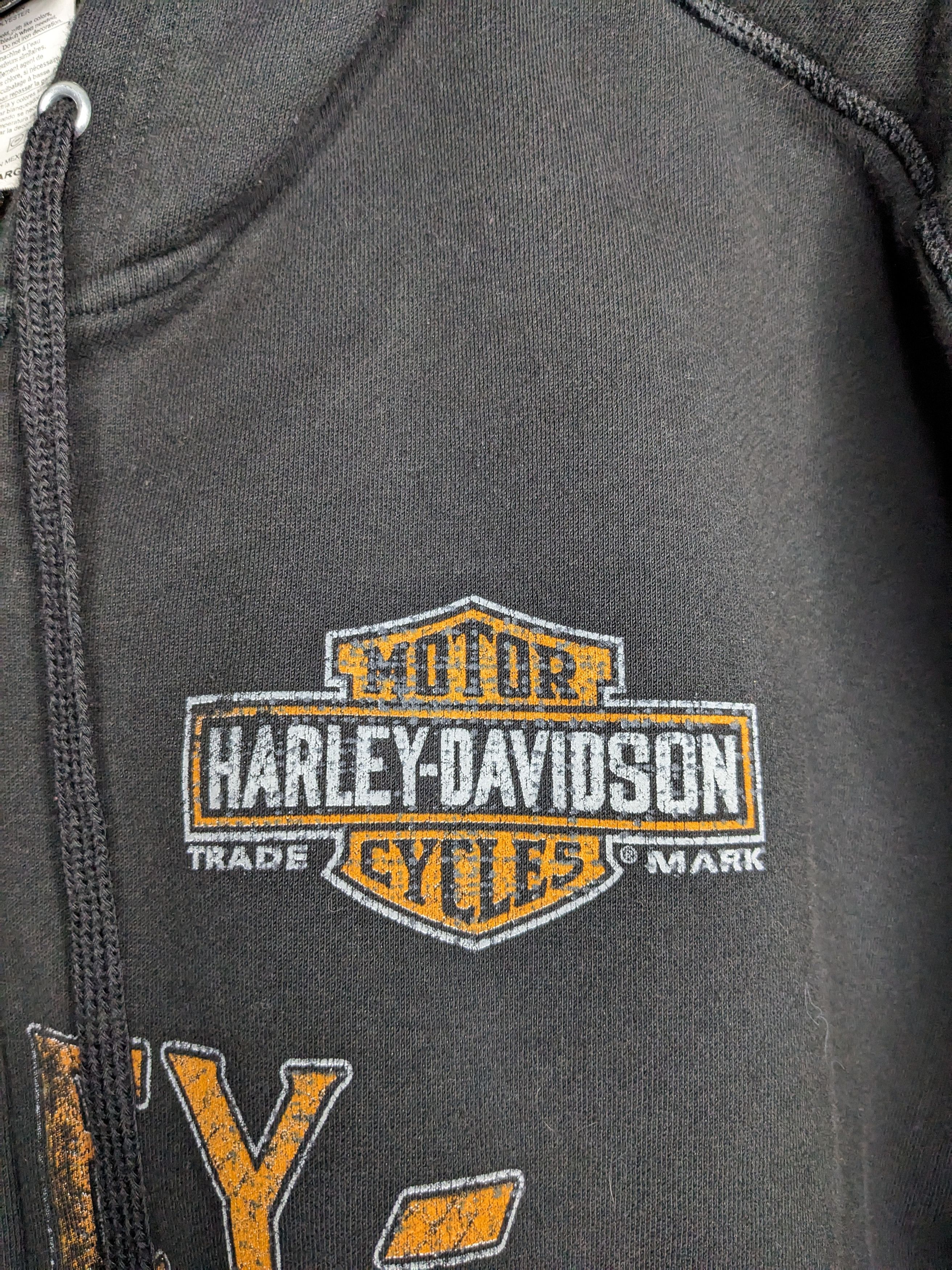 Harley Davidson Harley Davidson Full Zip Sweater Sz XL Black Graphic Hoodie Size US XL / EU 56 / 4 - 3 Thumbnail