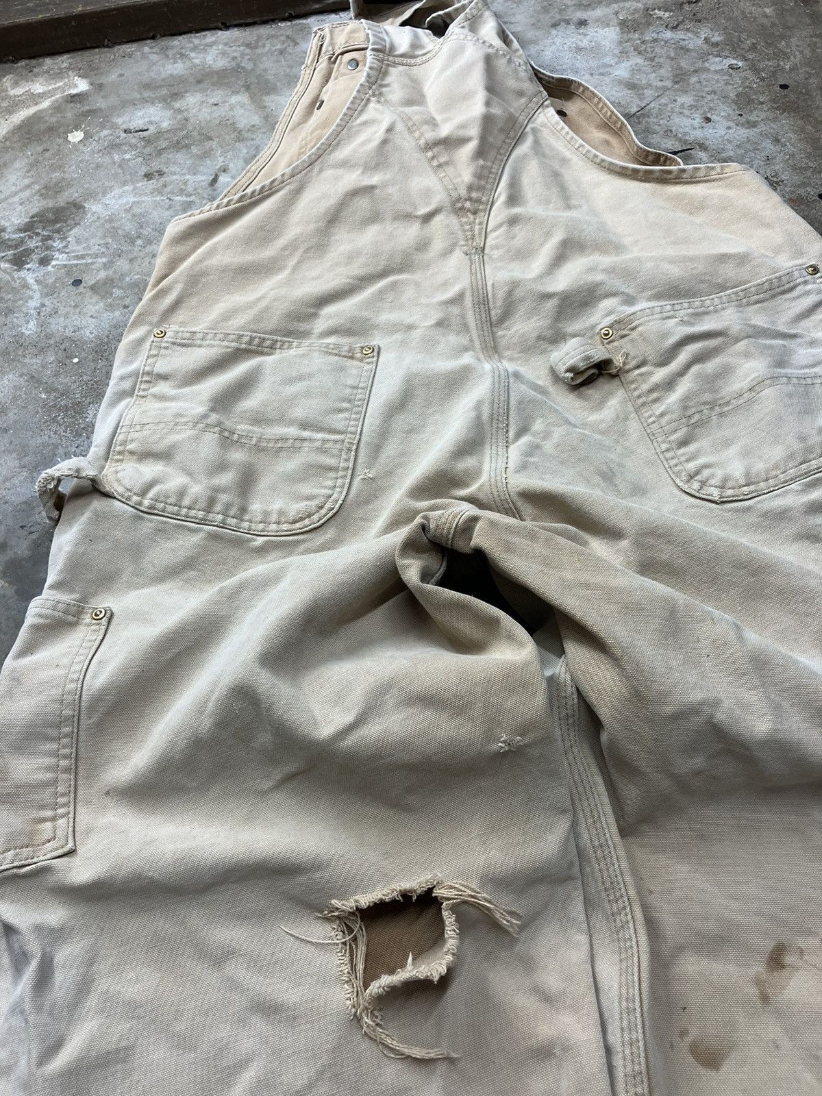 Carhartt × Vintage Thrashed 80’s Carhartt Overalls Size US 40 / EU 56 - 8 Thumbnail