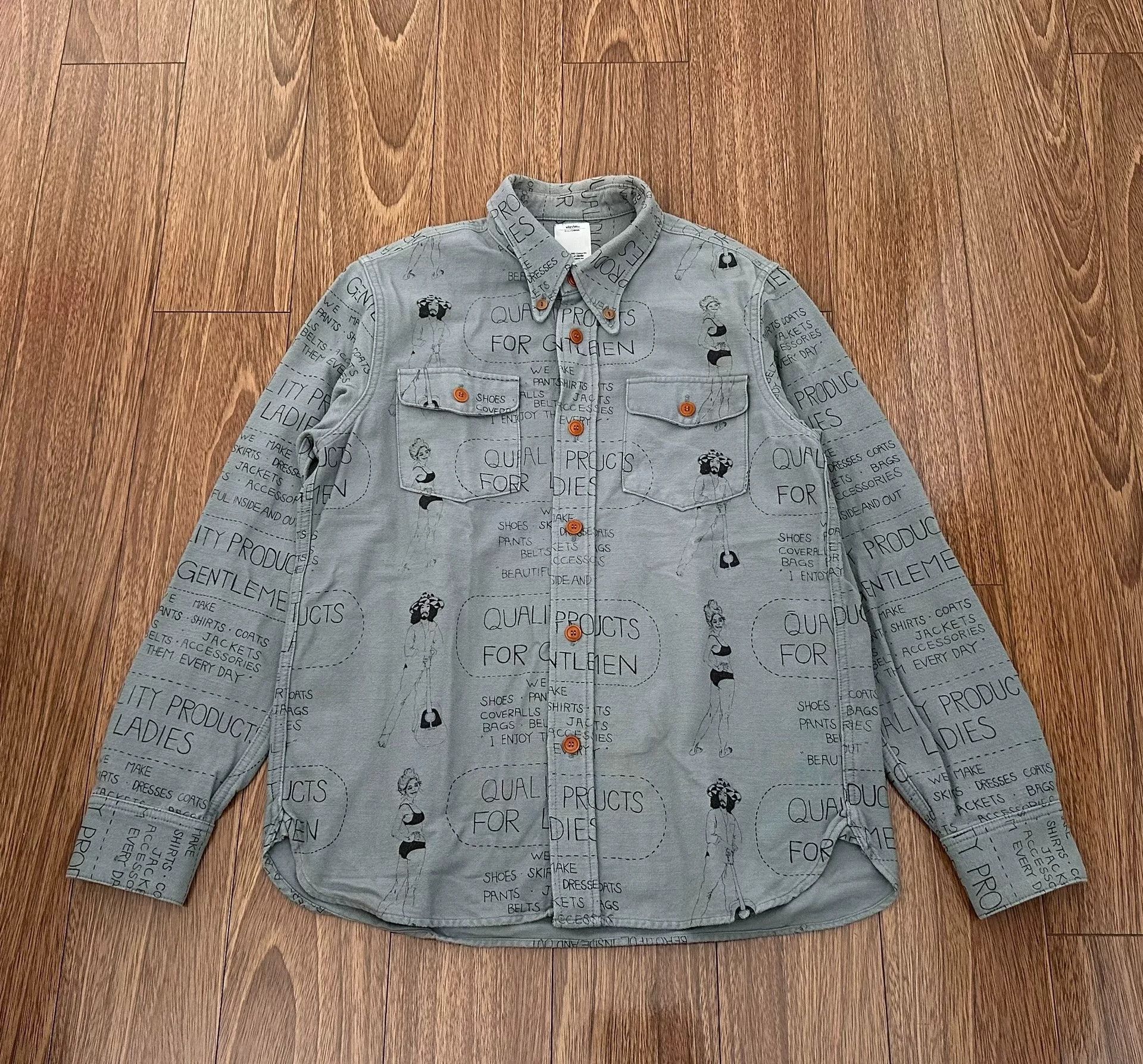 Visvim VISVIM WALLY Embroidered Fleece Shirt Size US M / EU 48-50 / 2 - 1 Thumbnail