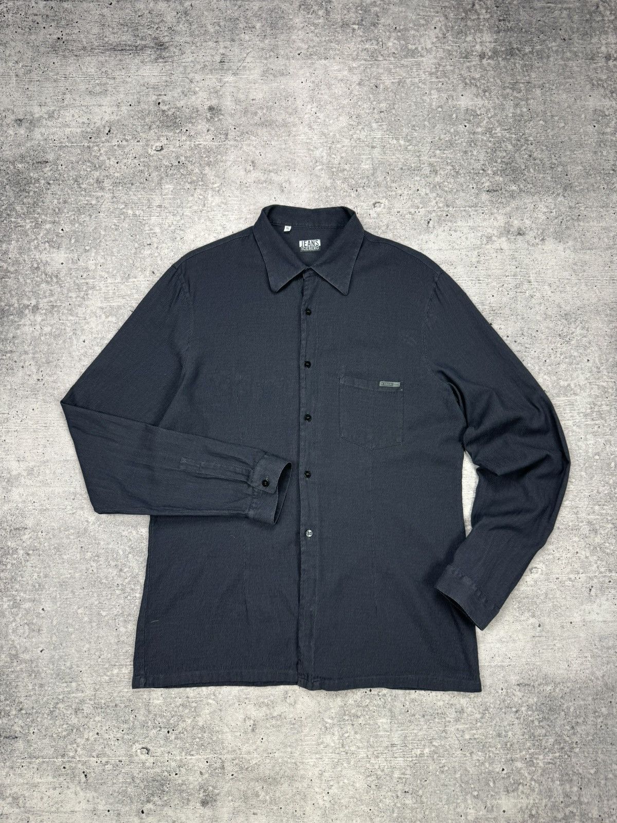 Designer × Iceberg × Vintage Vintage Iceberg Jeans Made in Italy Rare Button Ups Shirt Size US XL / EU 56 / 4 - 1 Thumbnail