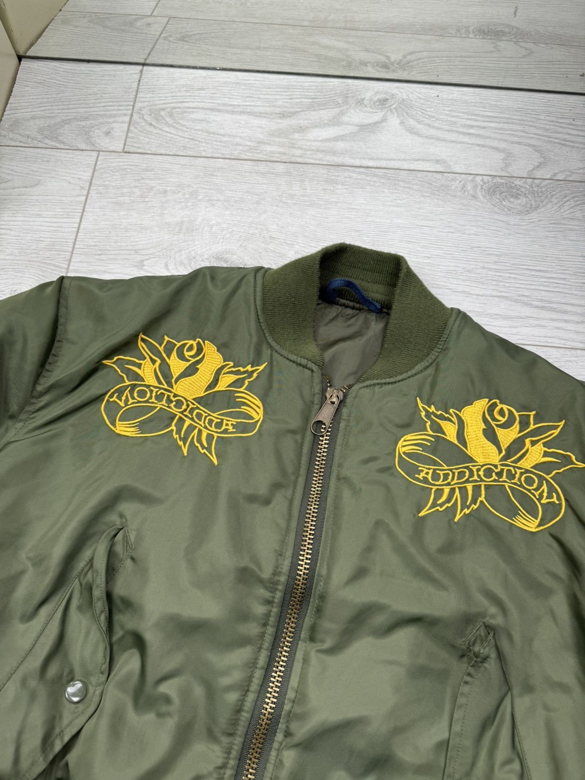 Christian Audigier × Ed Hardy × Vintage Vintage Ed Hardy By Christian Audigier MA1 Bomber Jacket Size US M / EU 48-50 / 2 - 4 Thumbnail