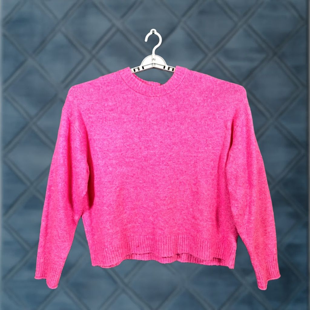 American Eagle Outfitters American Eagle Outfitters Sweater Womens XL Pink Polyester Winter Preppy Stretch Size XL / US 12-14 / IT 48-50 - 1 Thumbnail