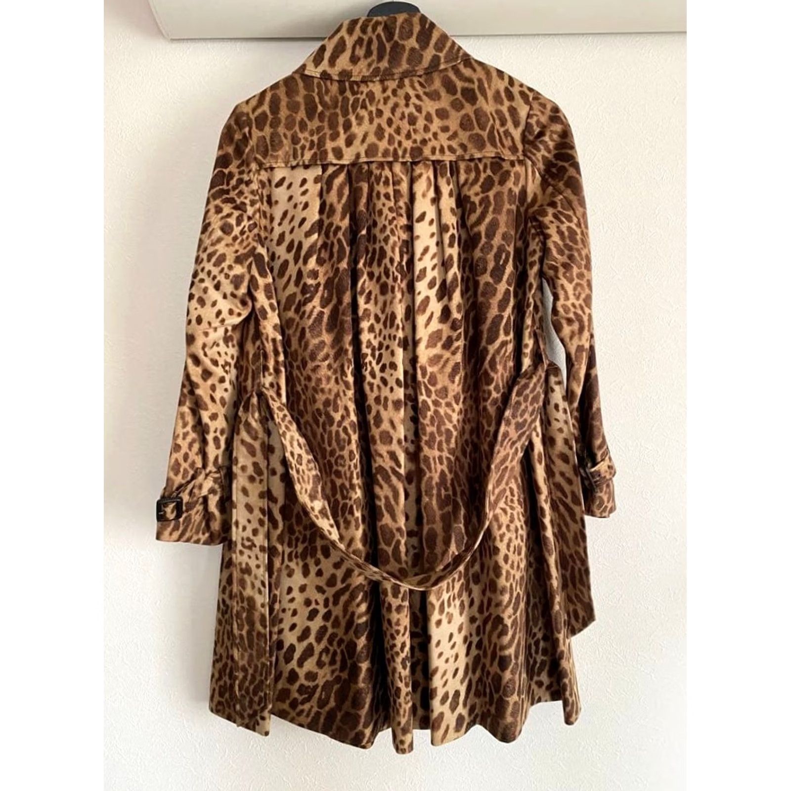 Hysteric Glamour Hysteric Glamour Leopard Print Coat Waist Belt A-Line Made in Japan Free Womens Size ONE SIZE - 4 Thumbnail