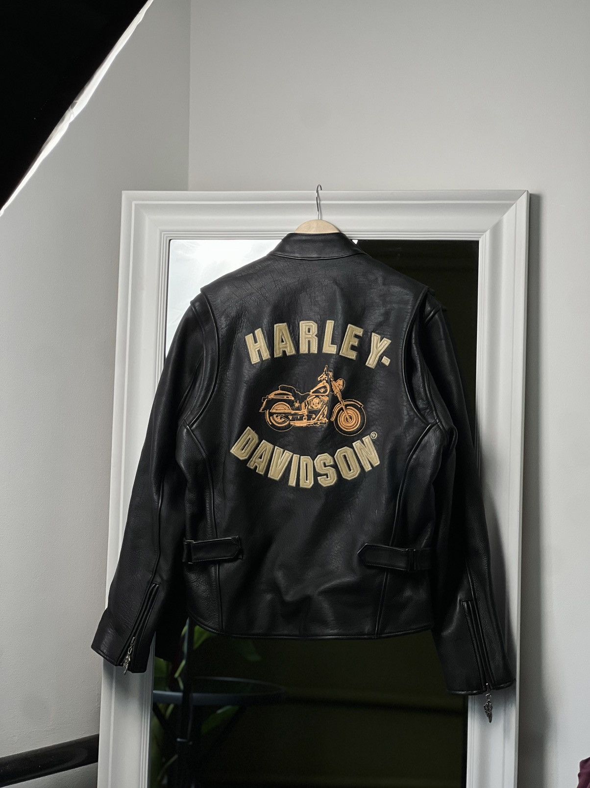 Harley Davidson Harley-Davidson Vintage Leather Jacket Size L USA Black Size US L / EU 52-54 / 3 - 4 Thumbnail