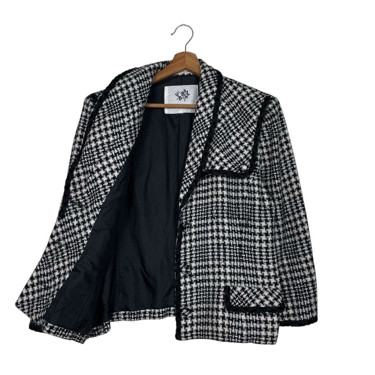 Japanese Brand Takeo Nishida Houndstooth Women Jacket Size M / US 6-8 / IT 42-44 - 9 Thumbnail