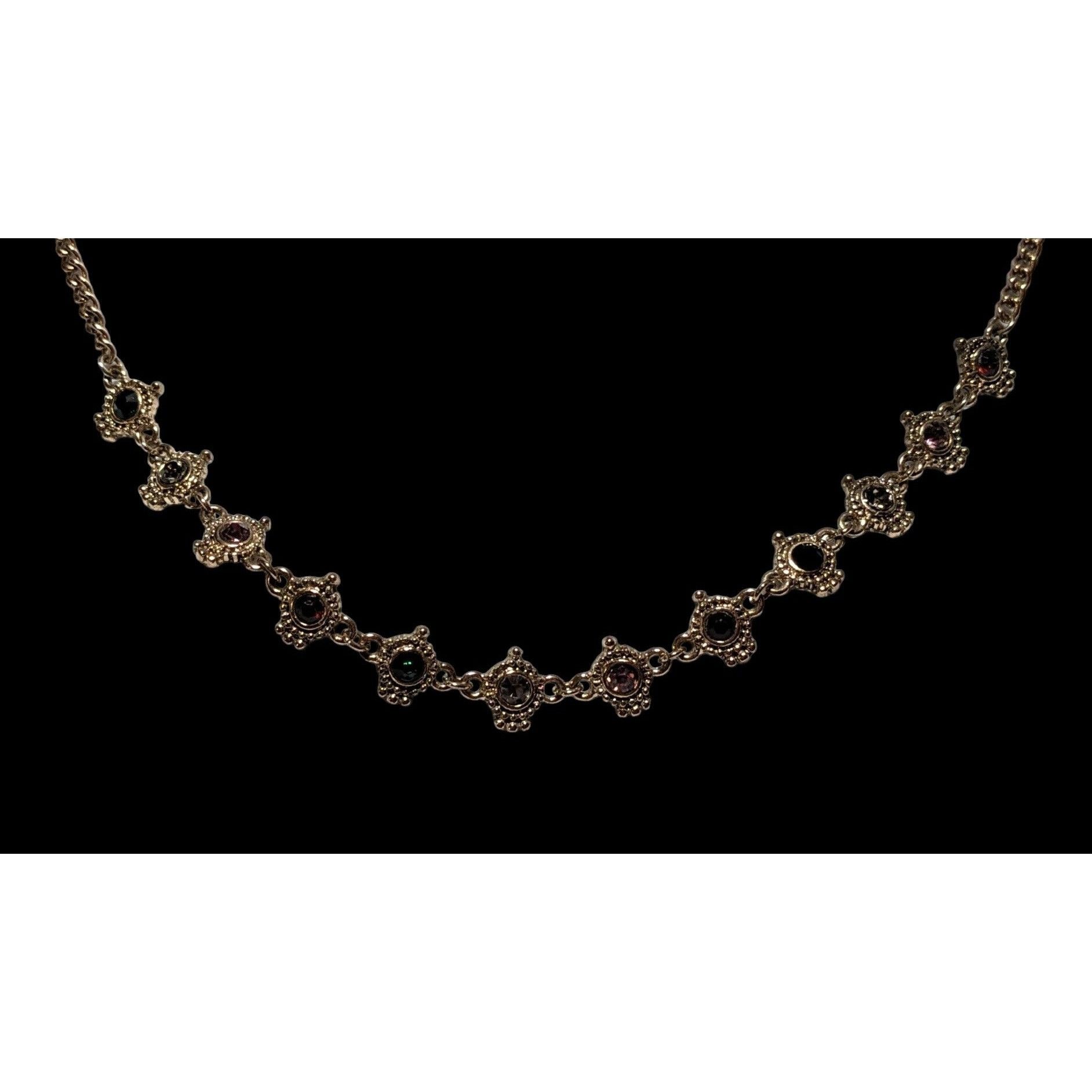 Other Dainty Rainbow Rhinestone Necklace Size ONE SIZE - 2 Thumbnail