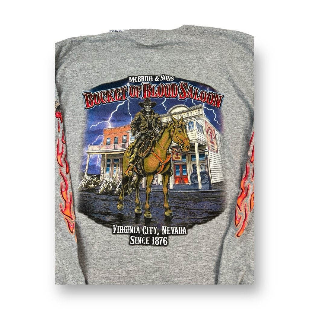 Fruit Of The Loom McBride & Sons Bucket Of Blood Heavy HD Fruit Of The Loom Long Sleeve T-Shirt XL Size US XL / EU 56 / 4 - 5 Thumbnail