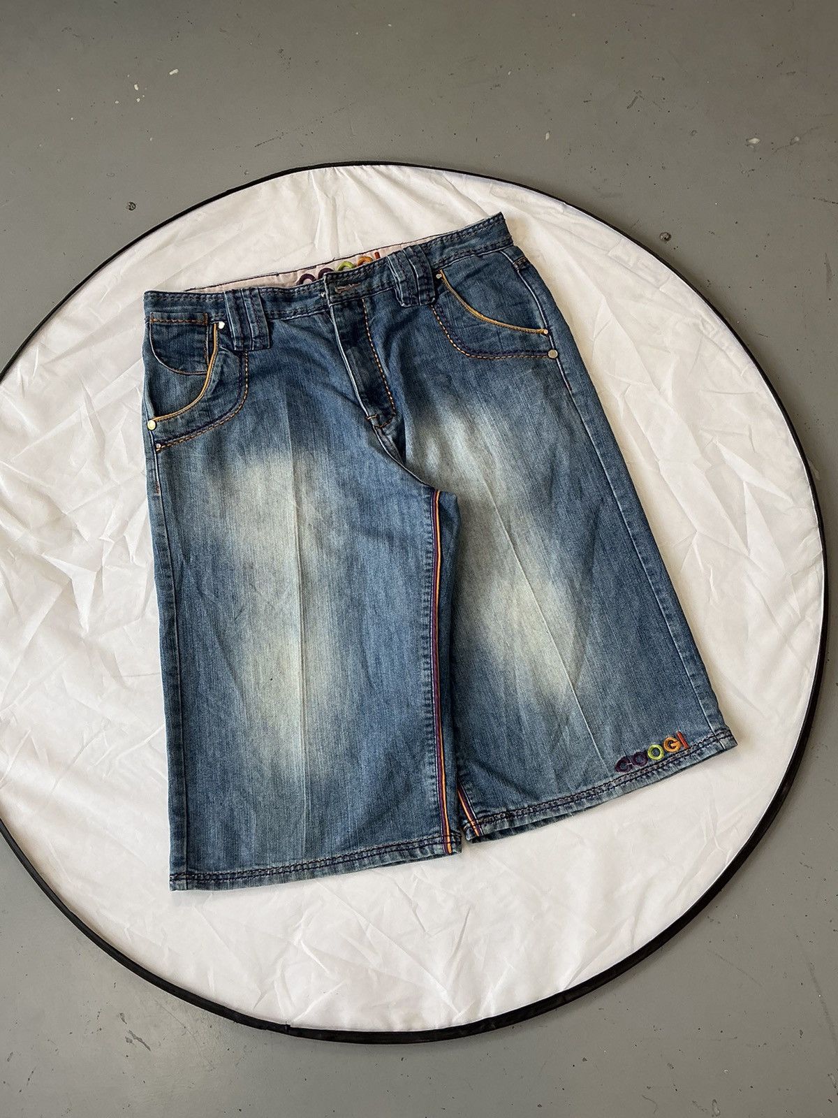 Coogi × Vintage Vintage Coogi crazy 🐨 embroidered denim jort Size US 38 / EU 54 - 3 Thumbnail