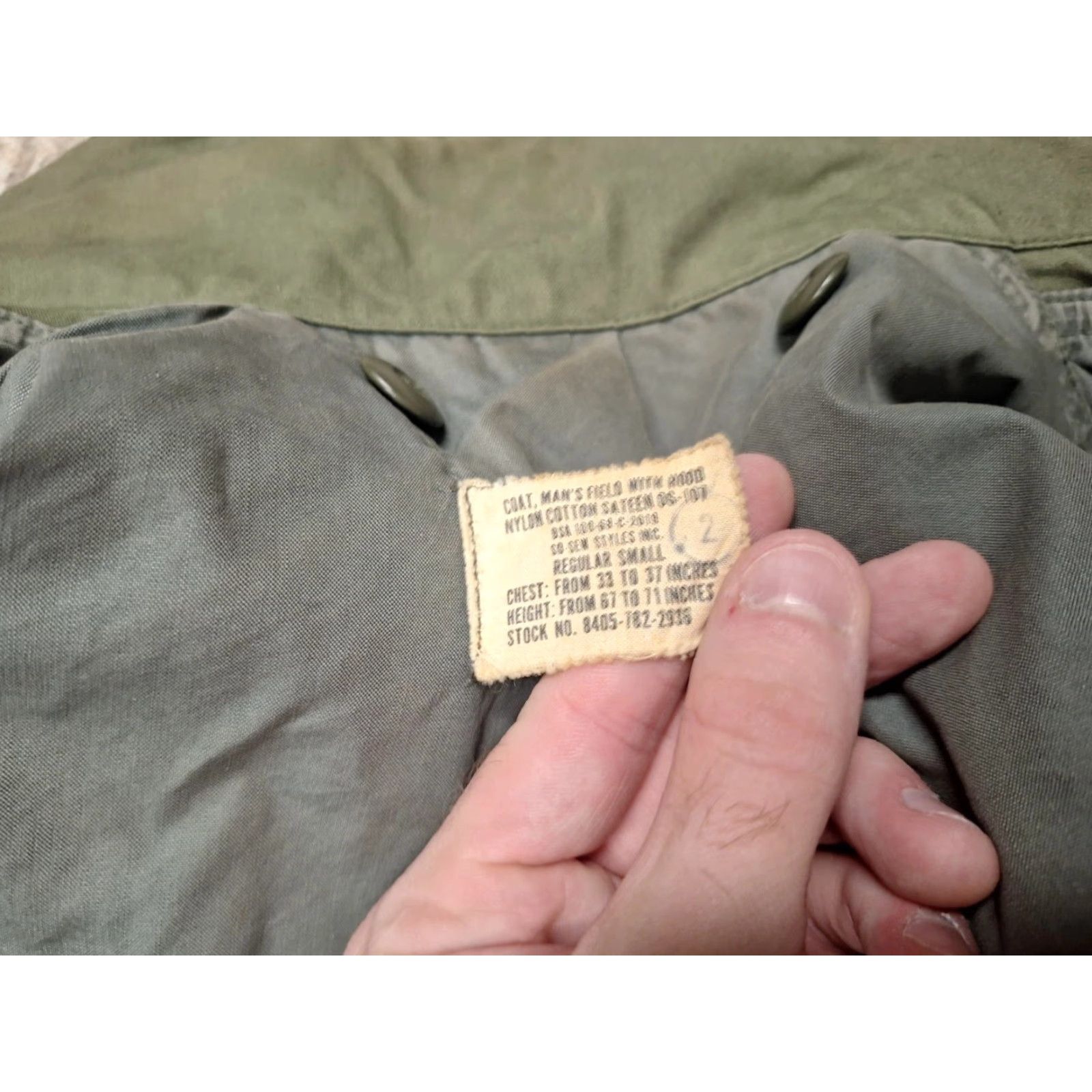 Vintage VINTAGE Unbranded Jacket Military Jacket Shirt? Size US S / EU 44-46 / 1 - 3 Thumbnail