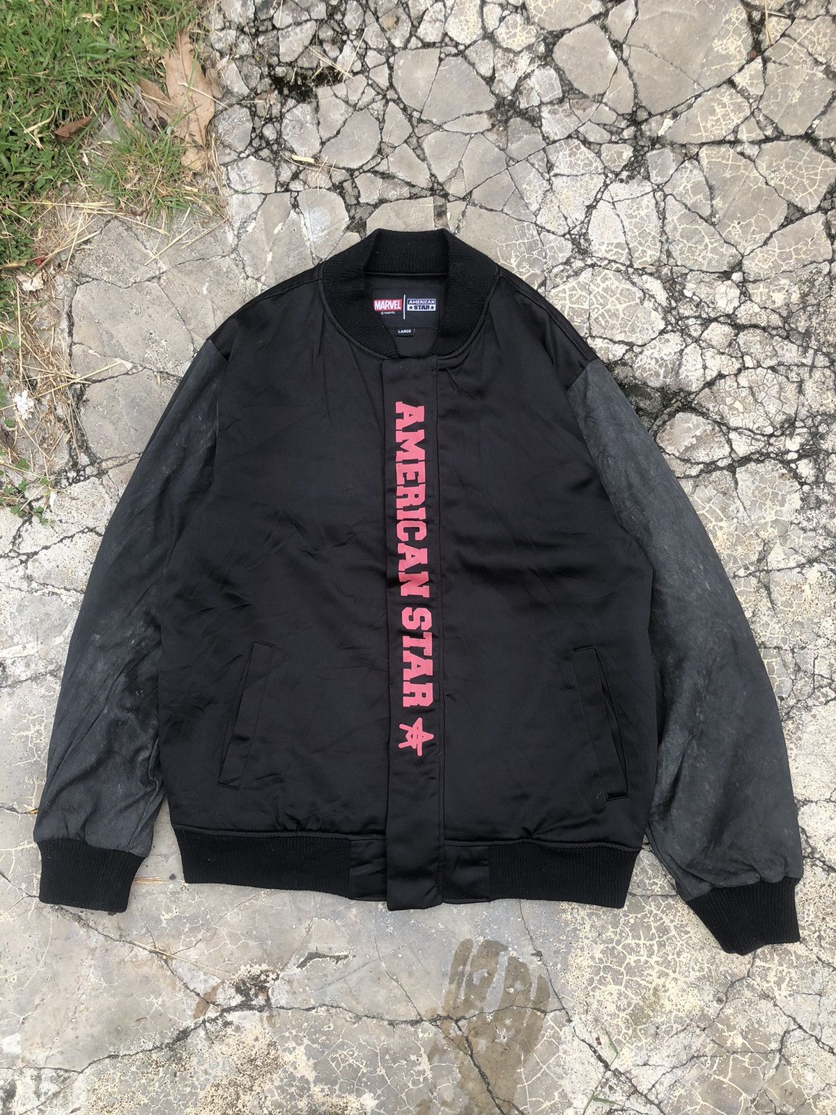 Japanese Brand Vintage Y2K Varsity American Star X Marvel Spiderman Size US L / EU 52-54 / 3 - 7 Thumbnail