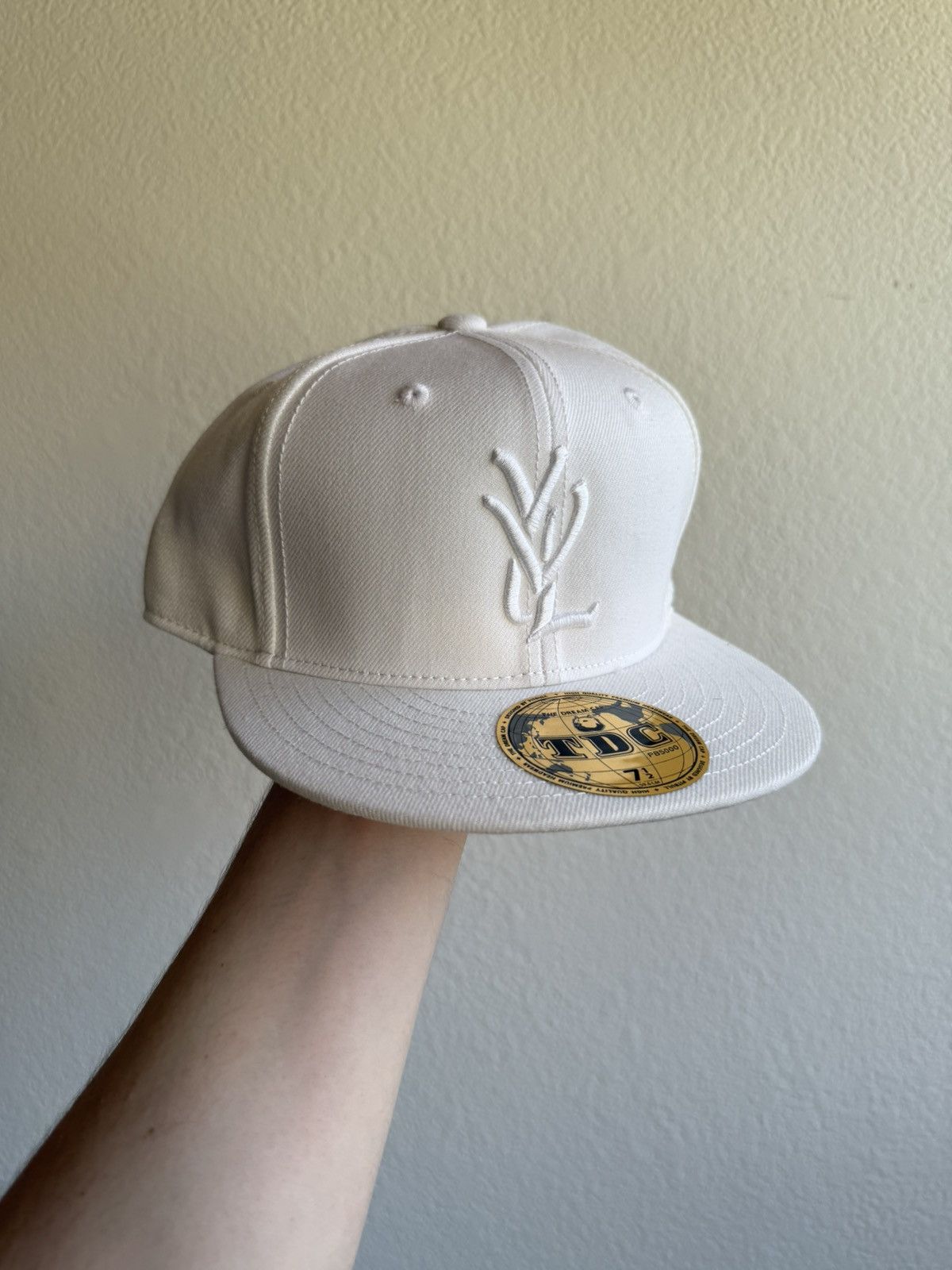 Playboi carti white YVL fitted hat