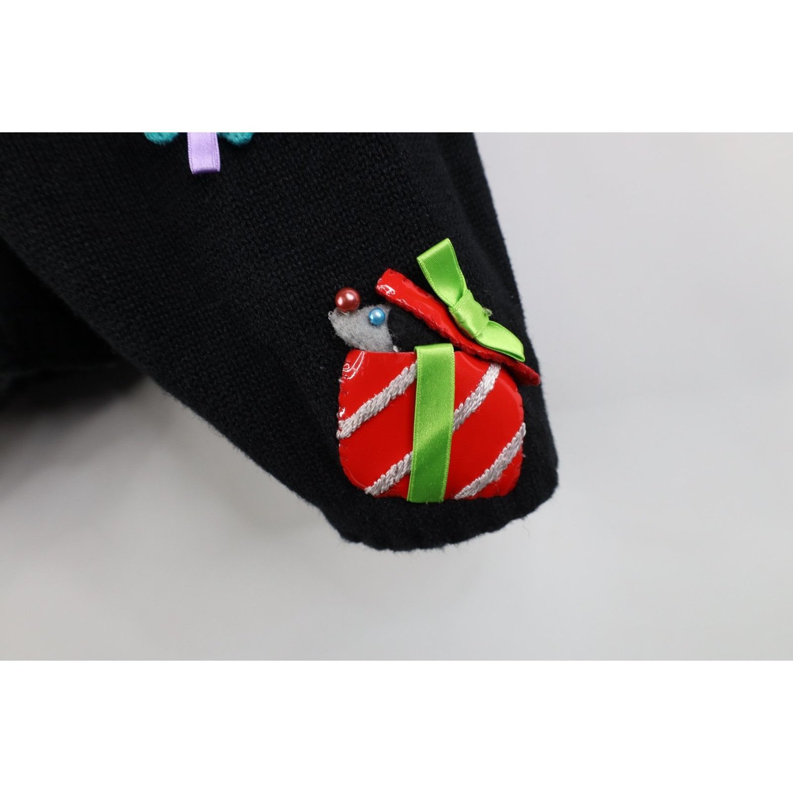 Vintage Vintage Y2K Michael Simon Christmas Dog Cardigan Sweater Size L / US 10 / IT 46 - 16 Thumbnail