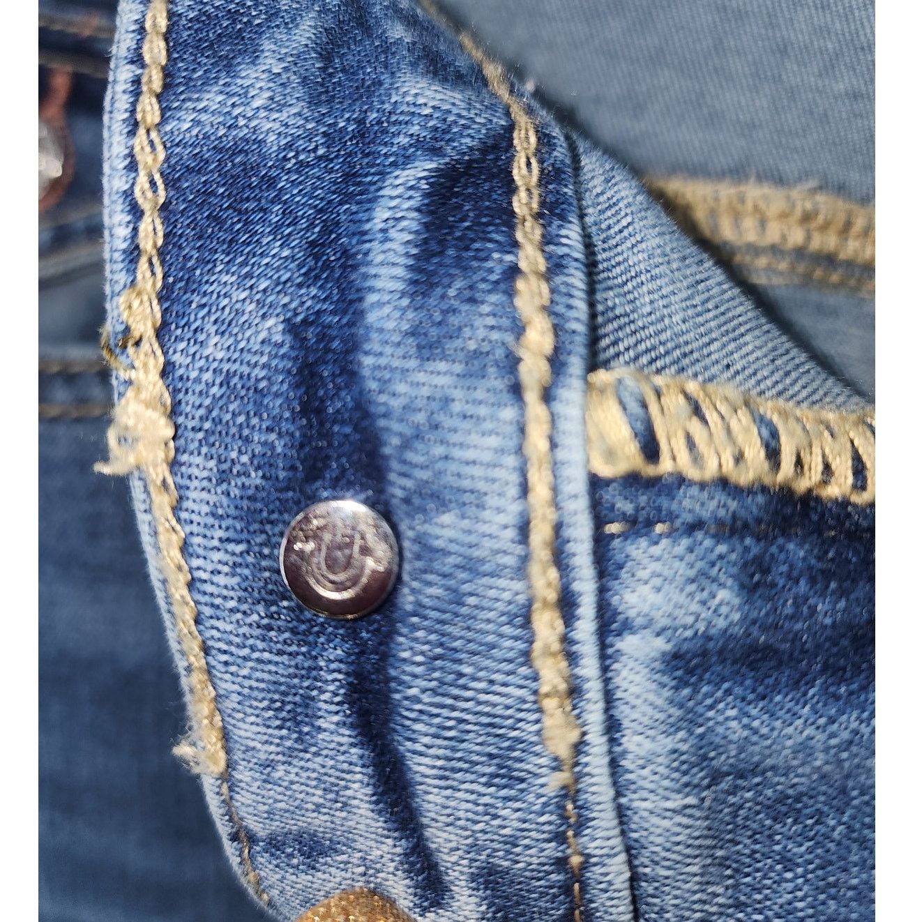 True Religion Halle Skinny Jeans Med Cloudless Wash Size 31