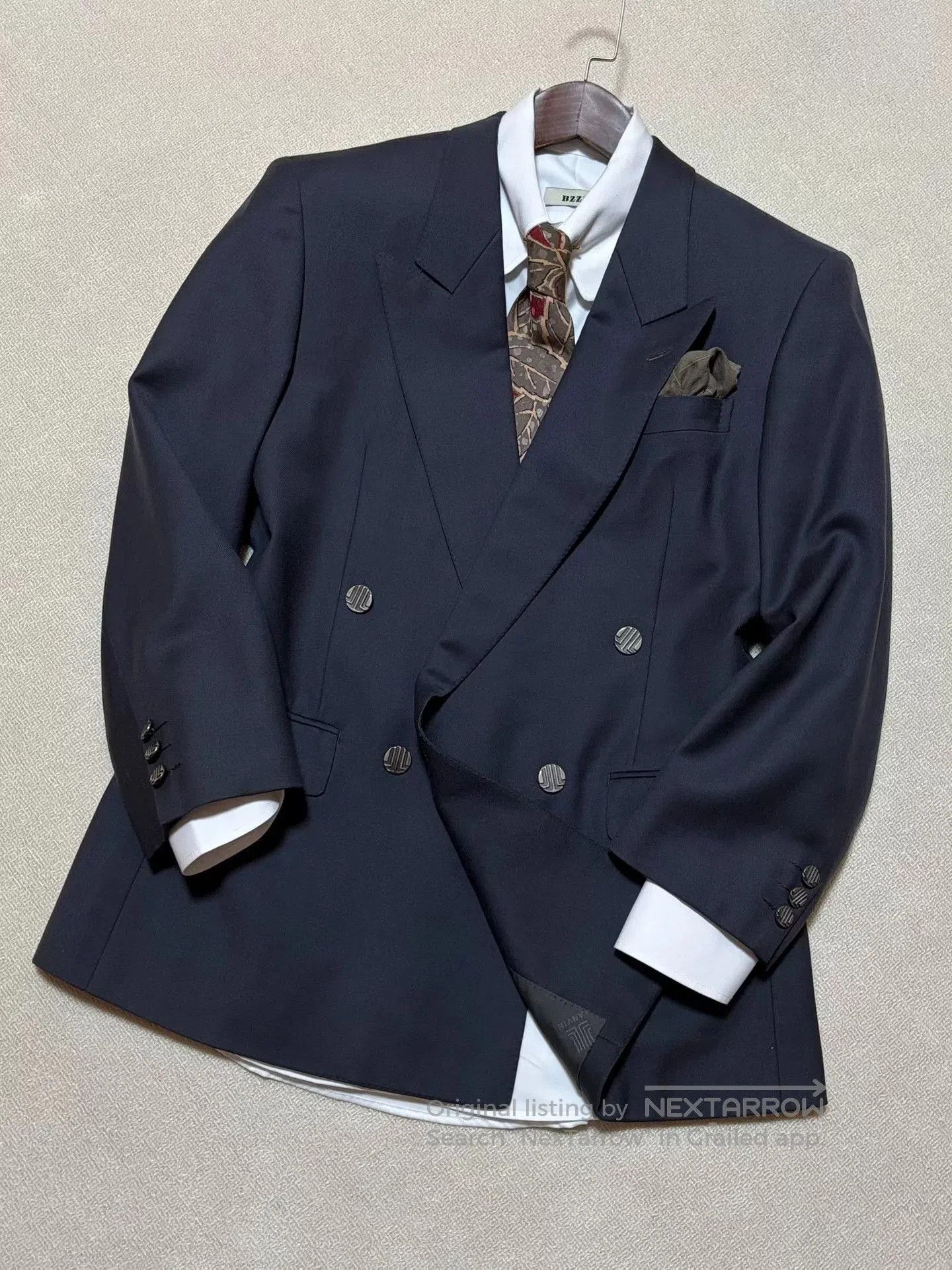 Lanvin LAVIN Men's Wool Double-Breasted Suit. Size US M / EU 48-50 / 2 - 2 Thumbnail