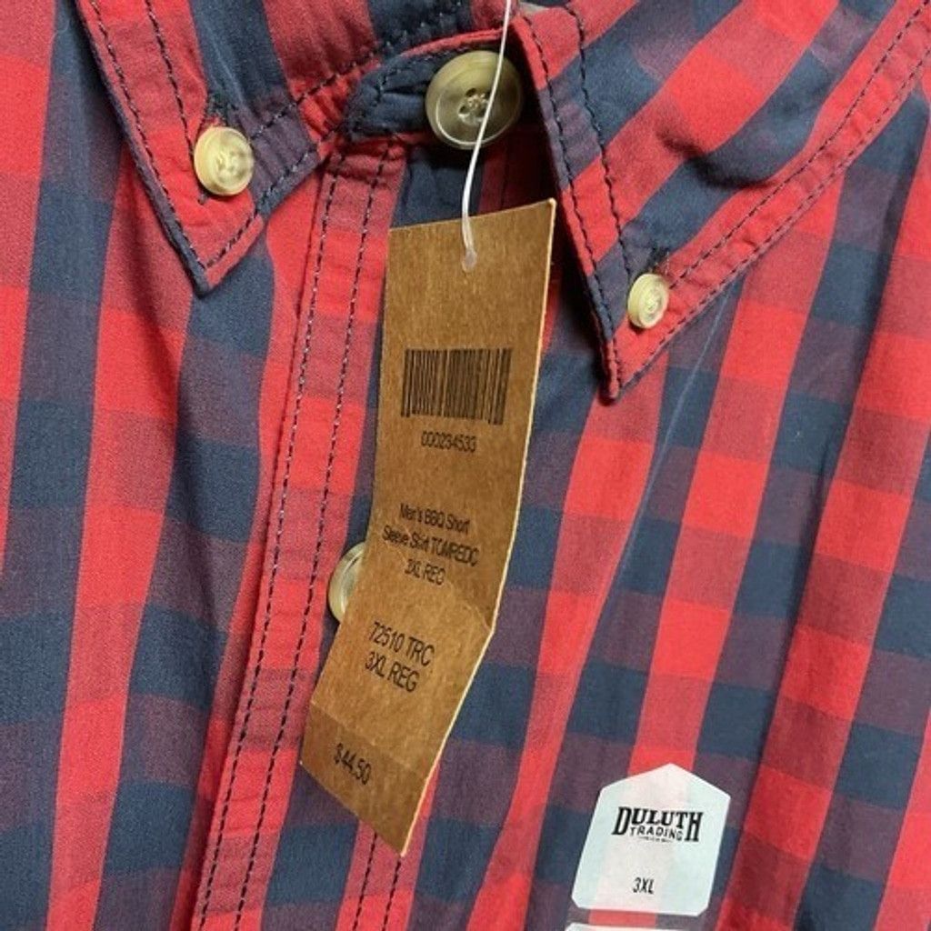 Duluth Trading Company NWT Duluth Trading Co Plaid ButtonUp Shirt Men Plus Size 3XL Size US XXL / EU 58 / 5 - 3 Thumbnail