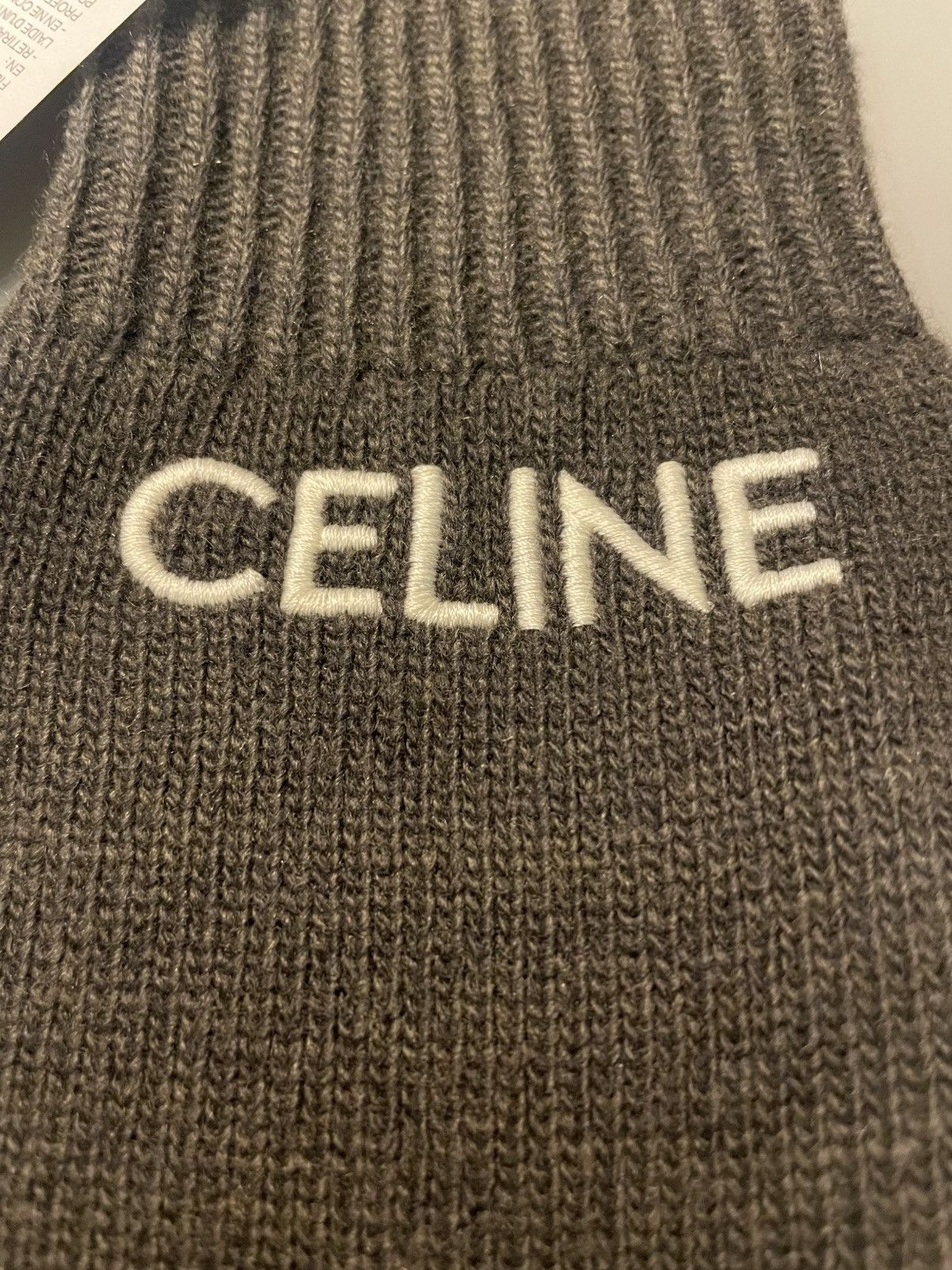 Celine Celine gloves. Military green. Wool Size ONE SIZE - 3 Thumbnail