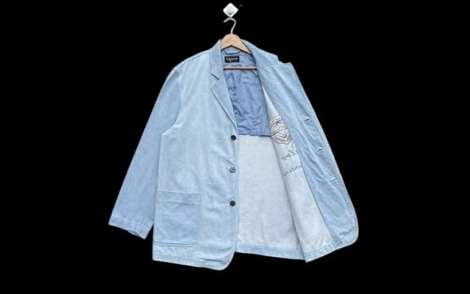 Valentino 🔥Accept Binding Offer🔥 Calro Valentino Denim Blazer Jacket Size US M / EU 48-50 / 2 - 3 Thumbnail