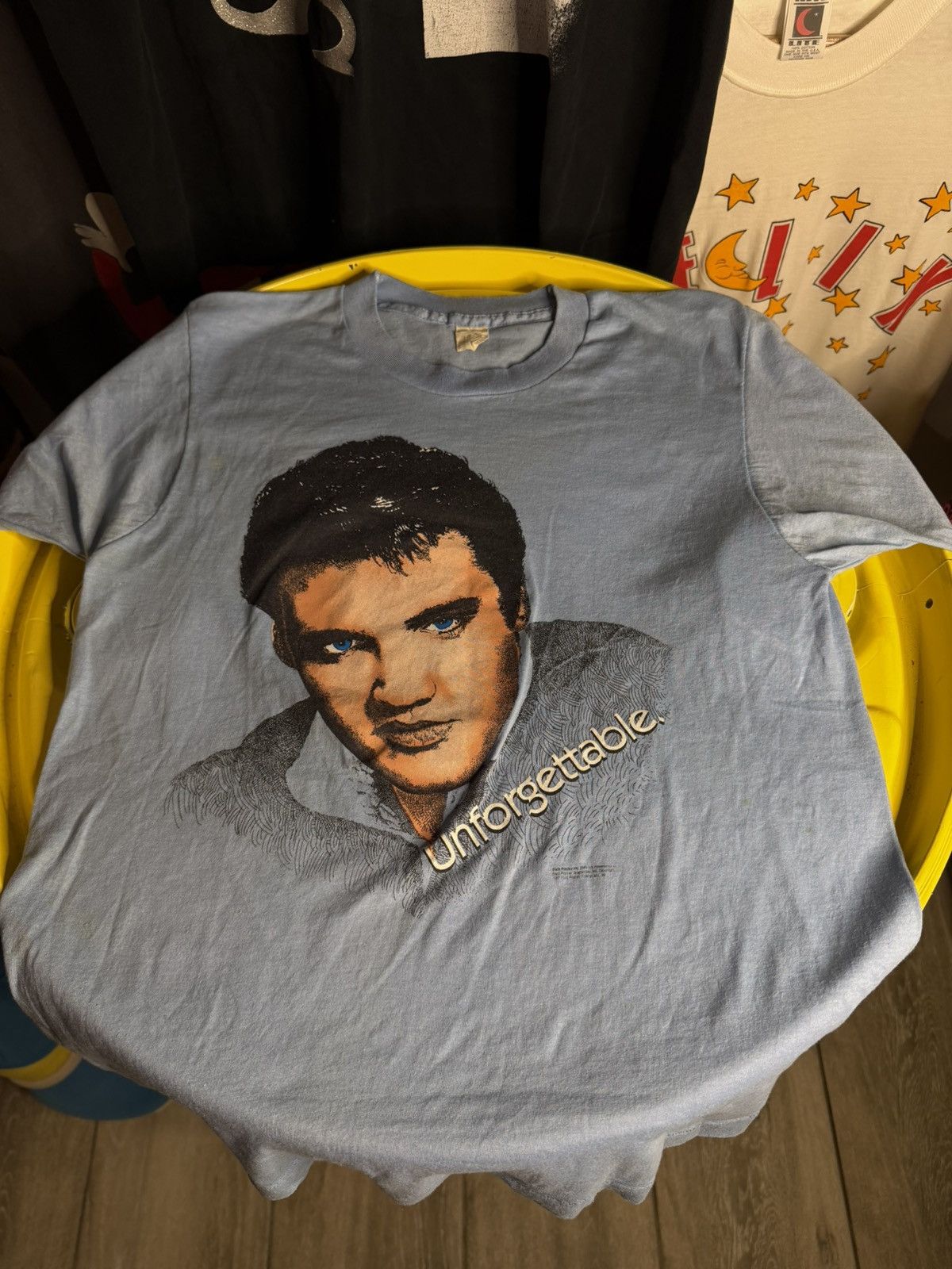 Vintage 1970s Vintage Elvis single stitch T-Shirt Size US M / EU 48-50 / 2 - 3 Thumbnail