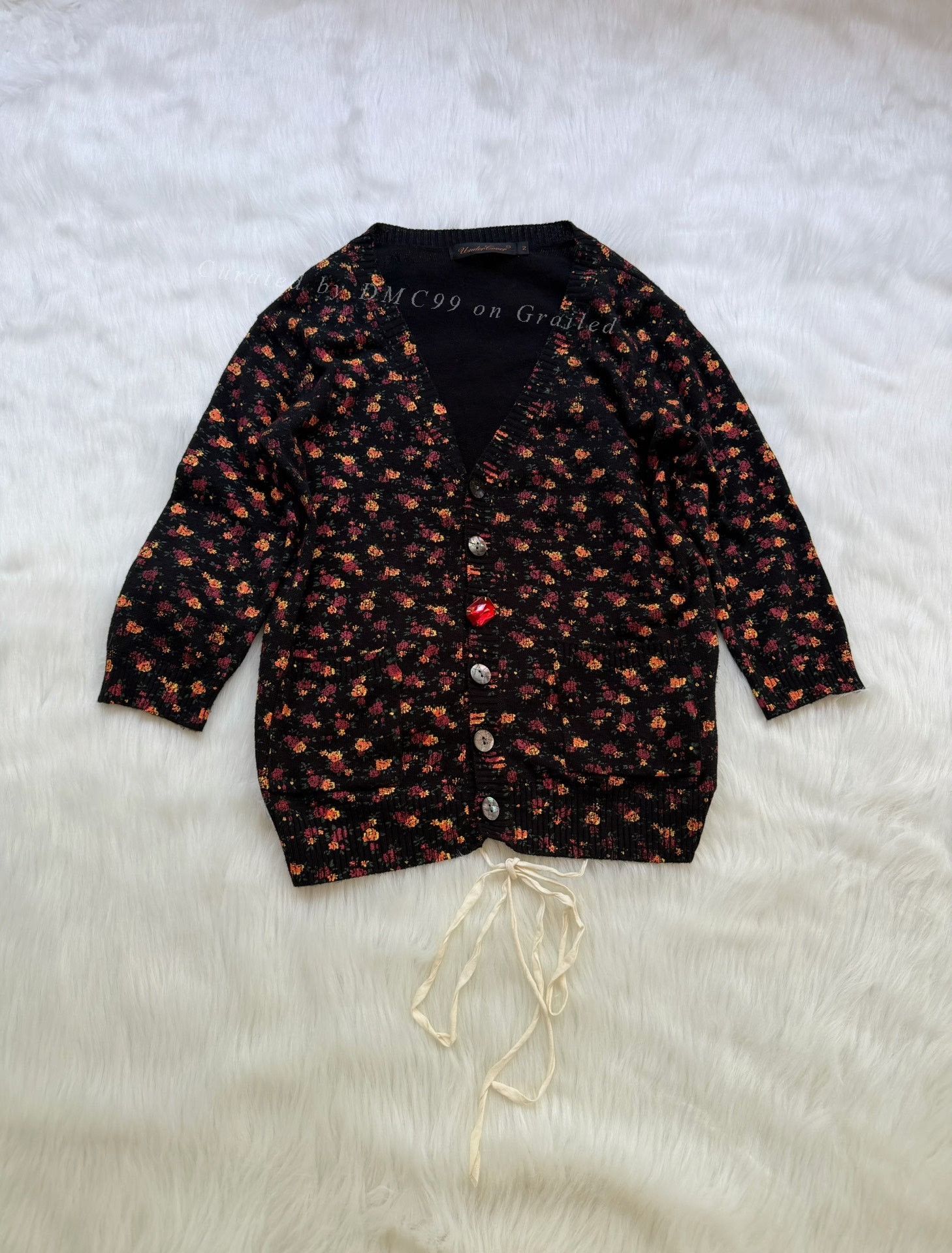 Jun Takahashi Undercover 2004 Jun Takahashi Floral Knit Top Size M / US 6-8 / IT 42-44 - 1 Thumbnail