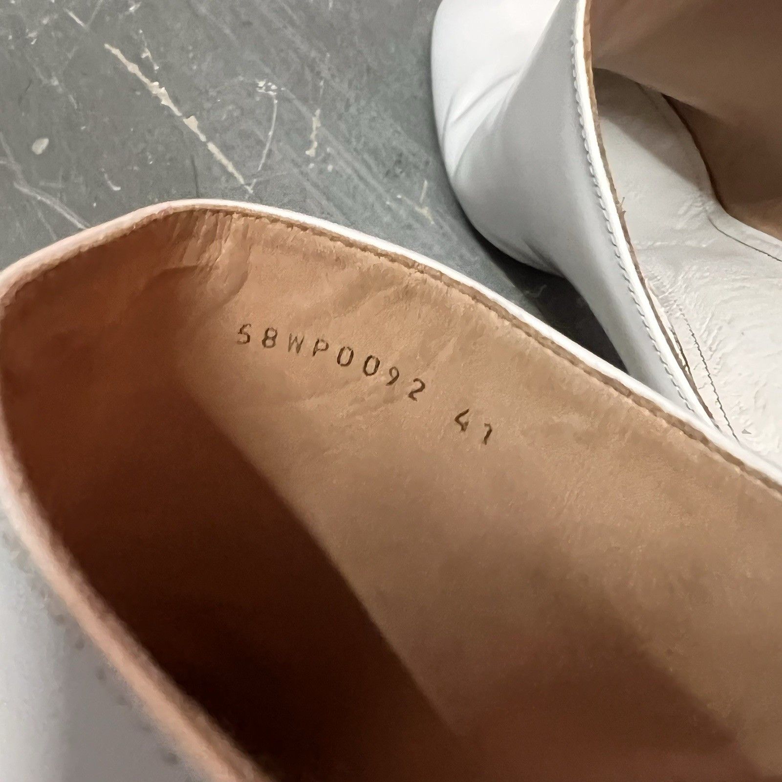 Maison Margiela Maison Margiela Archive Angular Heel White Mules Size 41 Size US 11 / IT 41 - 7 Thumbnail
