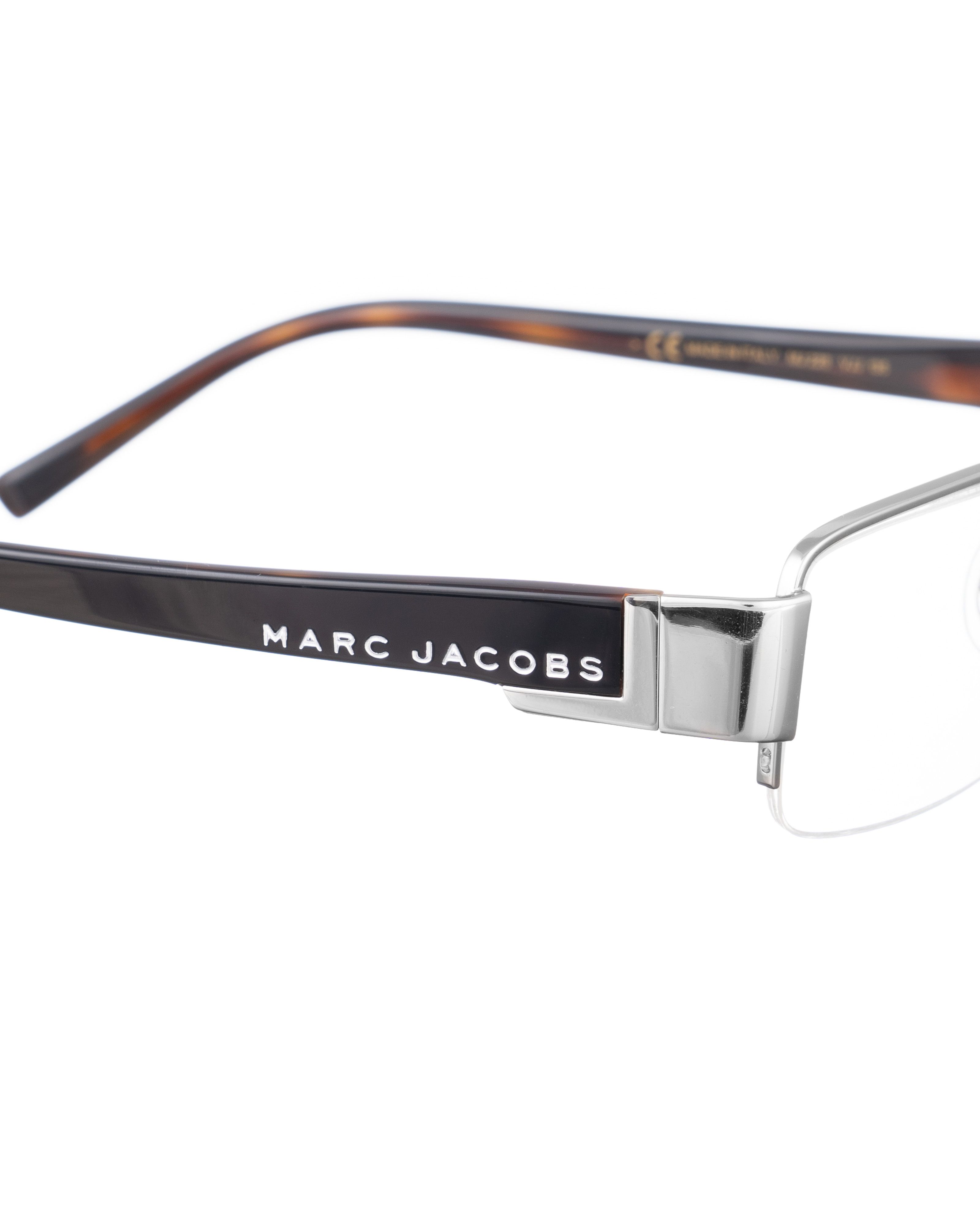 Marc Jacobs Marc Jacobs 90s Black & Brown Classic Halfrim Glasses Size ONE SIZE - 3 Thumbnail