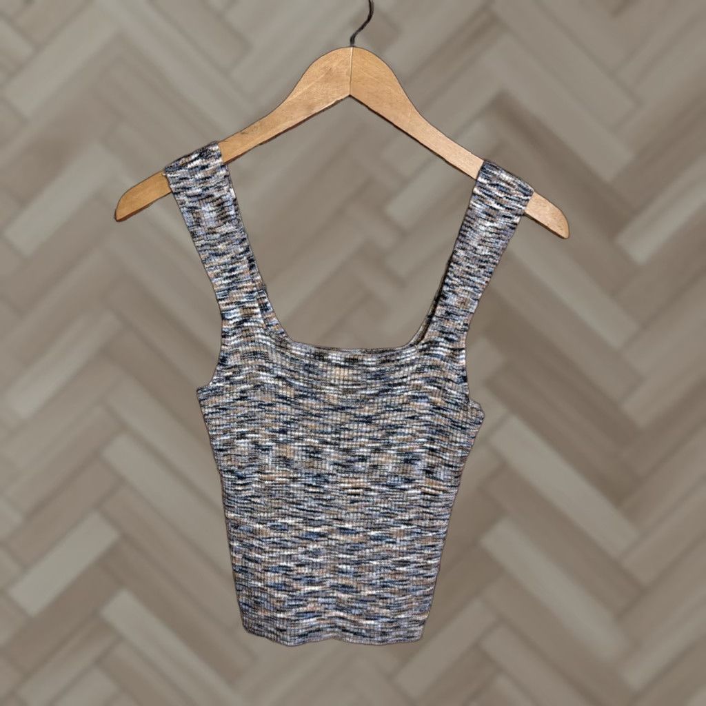 Abercrombie & Fitch Abercrombie & Fitch Women’s Tank Knit Cropped Square Neck M Brown Size M / US 6-8 / IT 42-44 - 1 Thumbnail