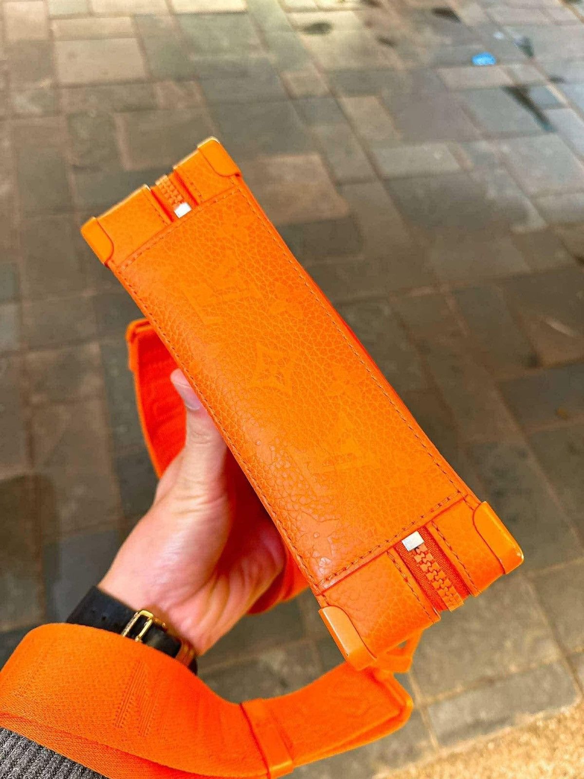Louis Vuitton × Virgil Abloh LOUIS VUITTON HANDLE SOFT TRUNK TAURILON MONOGRAM ORANGE Size ONE SIZE - 2 Thumbnail
